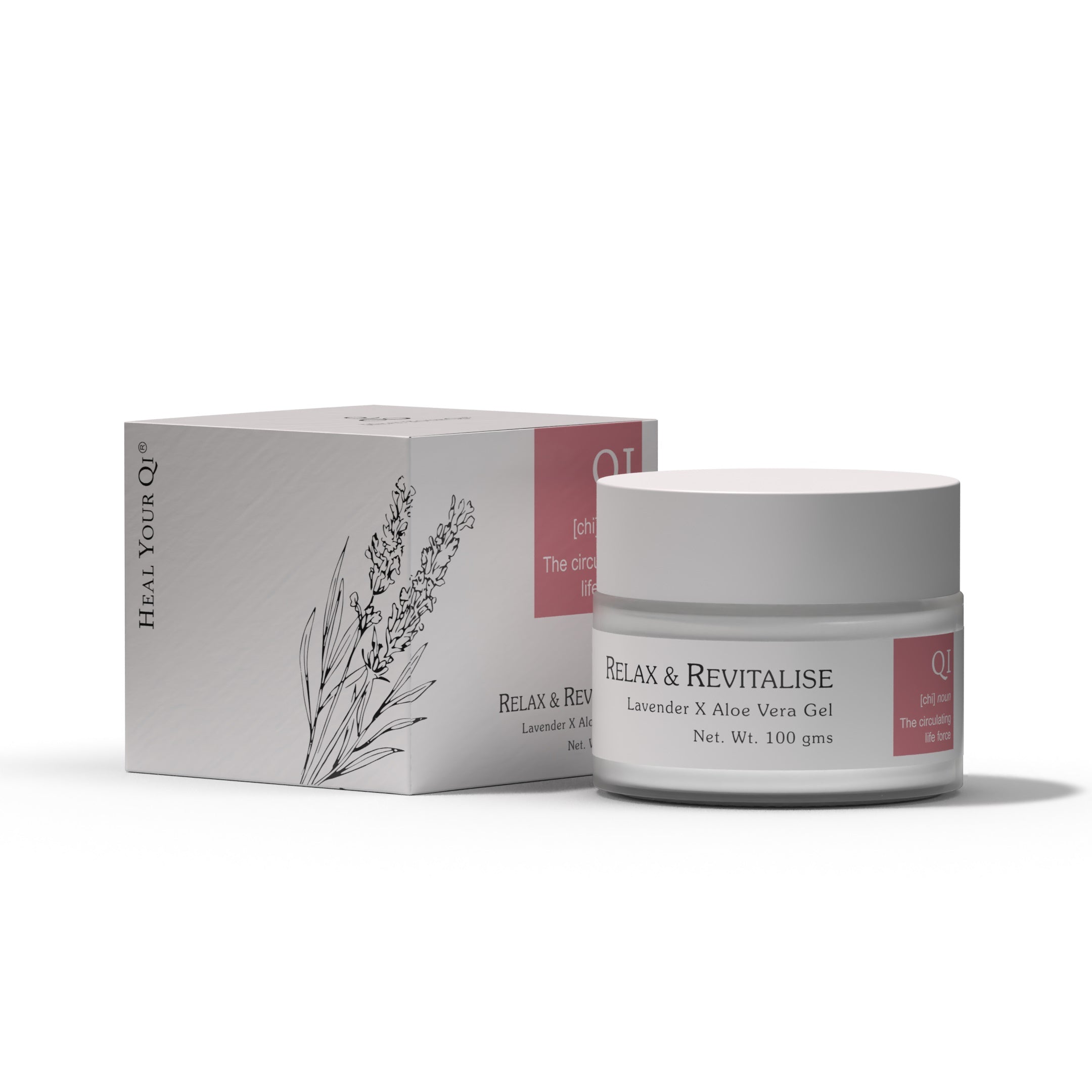 Relax & Revitalise Facial Gel 100 ml | After Sun Relief Lavender & Aloe Vera