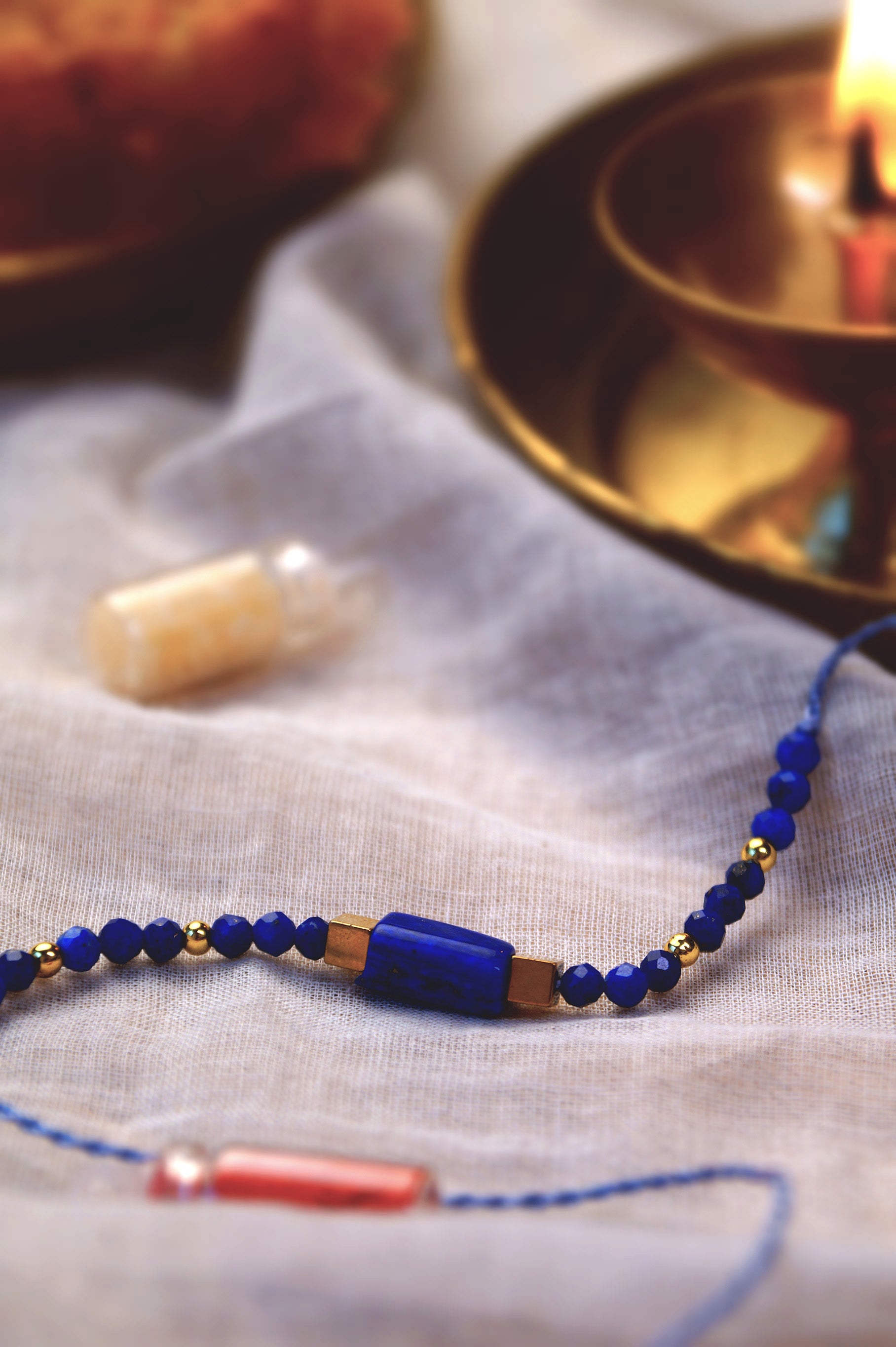 Lapis Crystal Rakhi