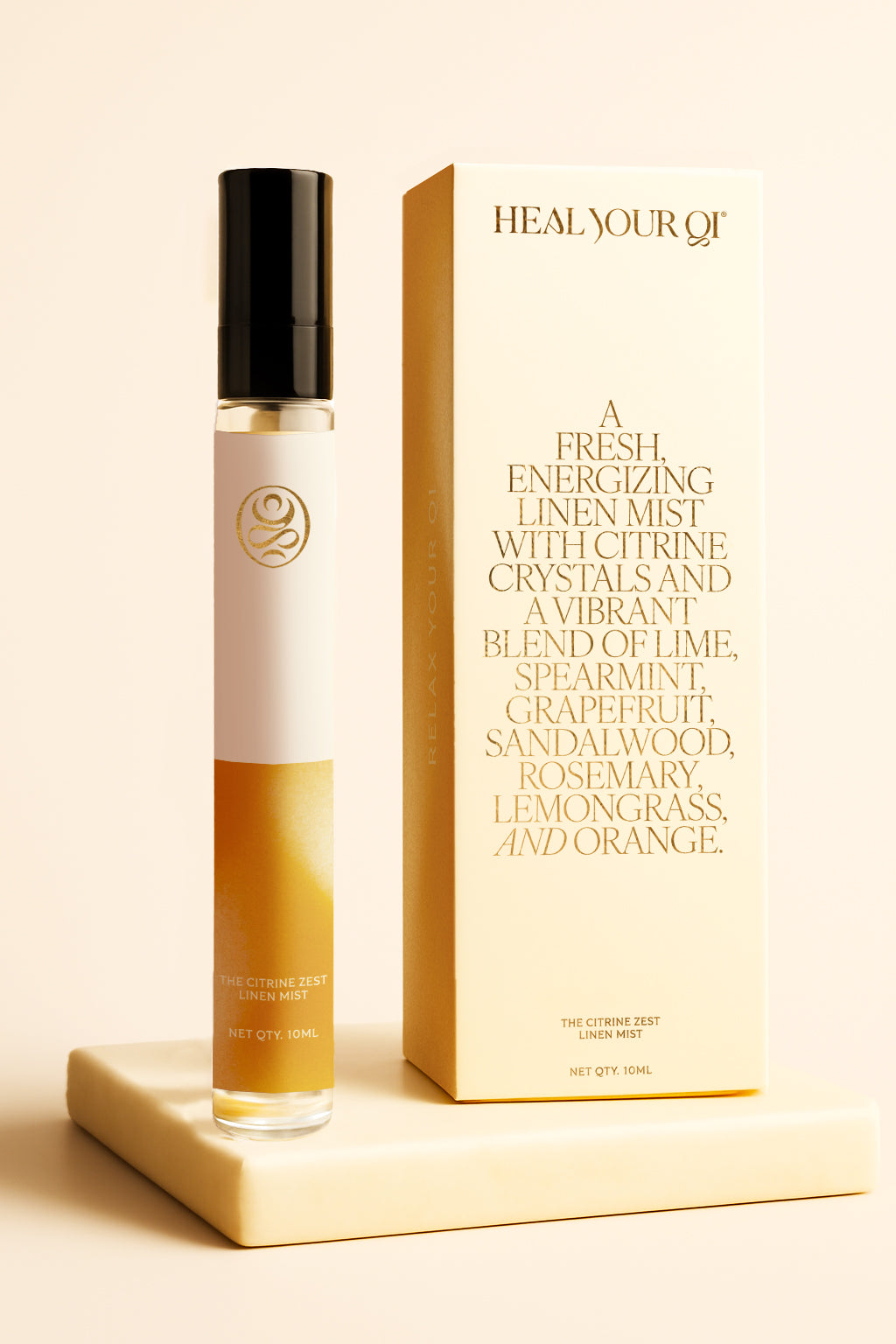 The Citrine Zest Linen Mist