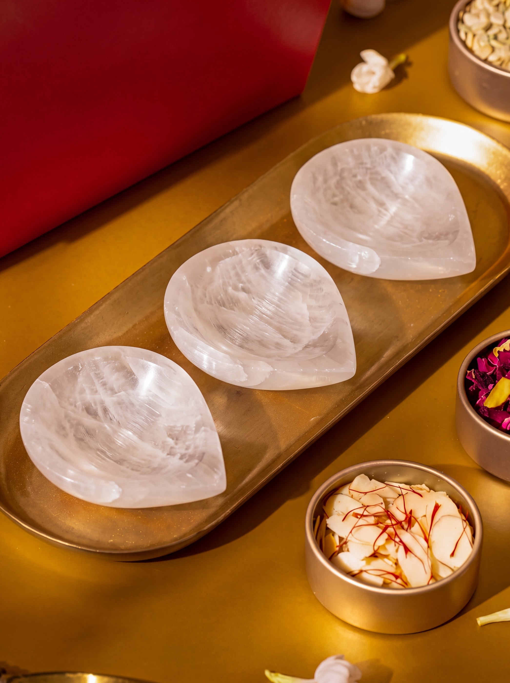 Clear Quartz Crystal Diya