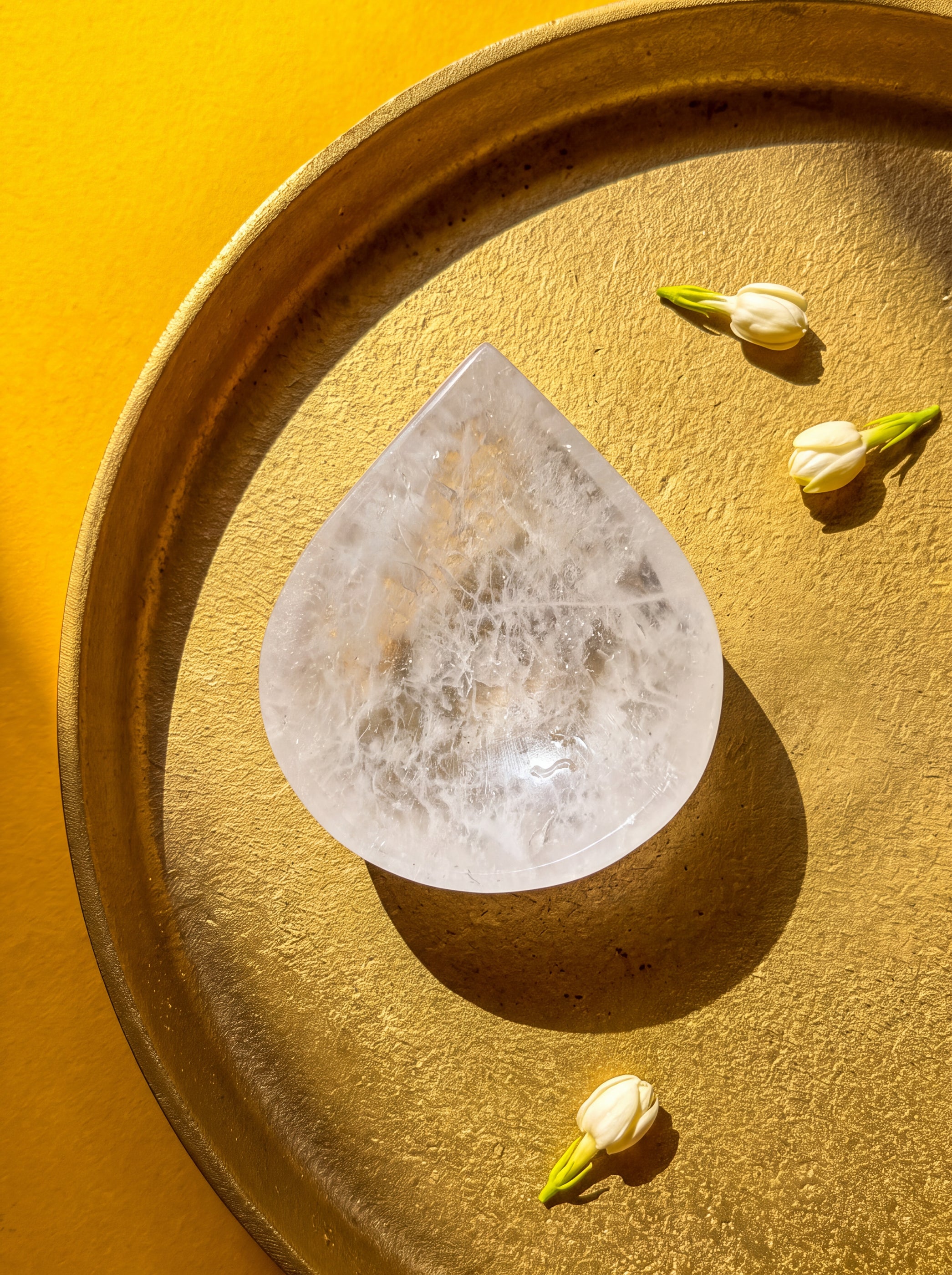 Clear Quartz Crystal Diya