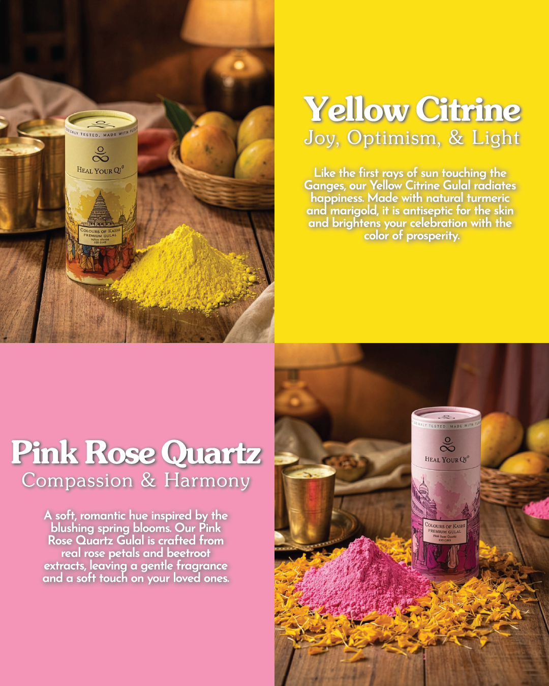 Dermatologically Tested Organic Gulal | Set of Two