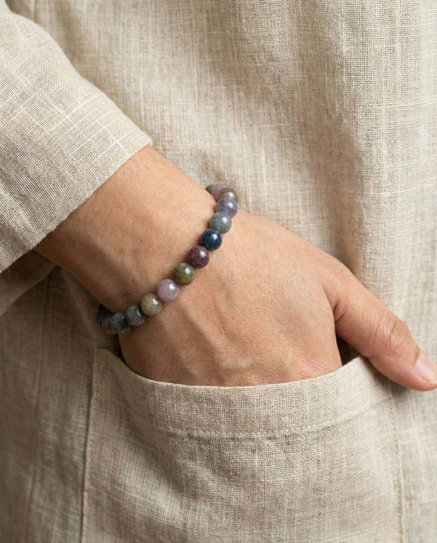 Gray Moonstone Bracelet