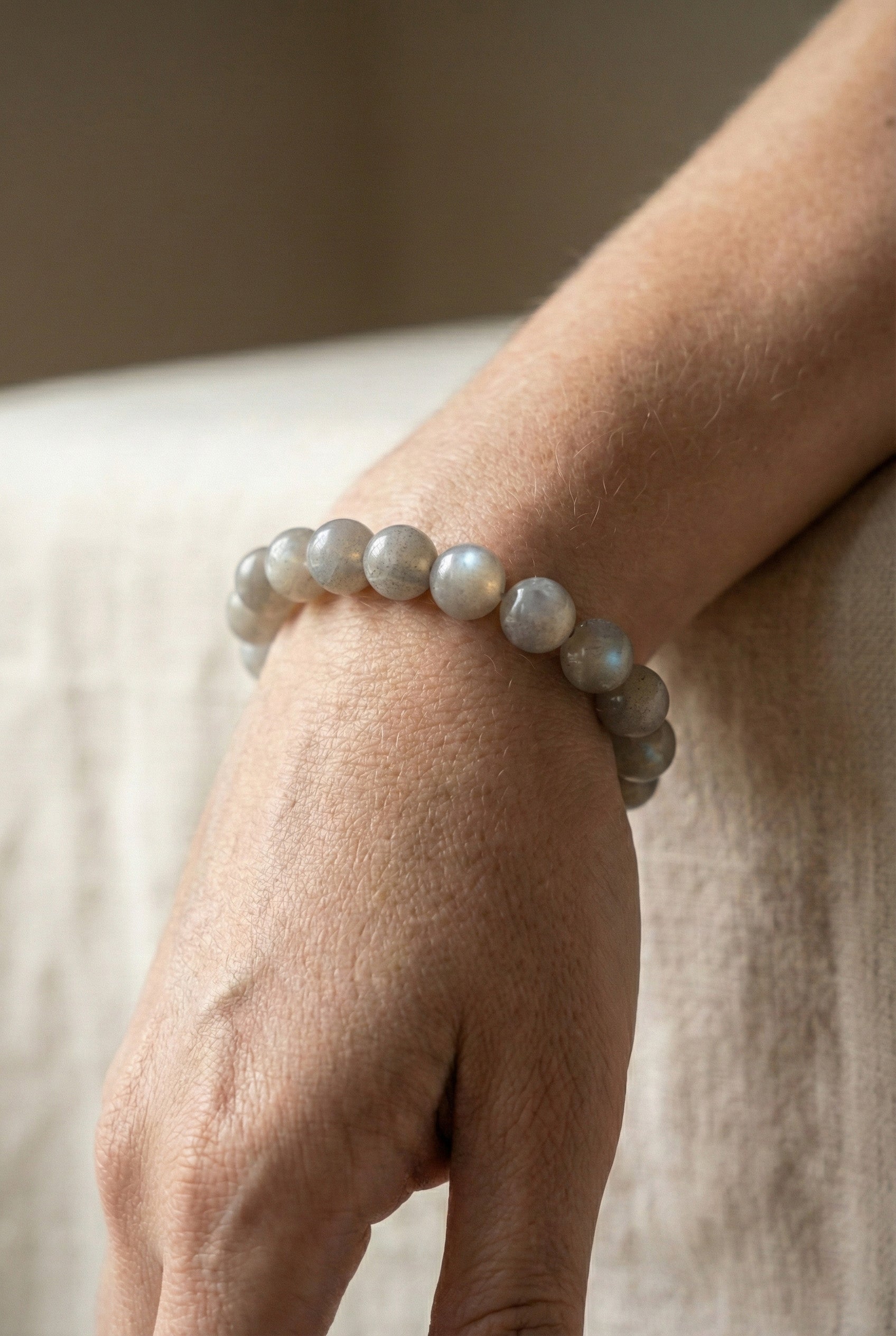 Gray Moonstone Bracelet