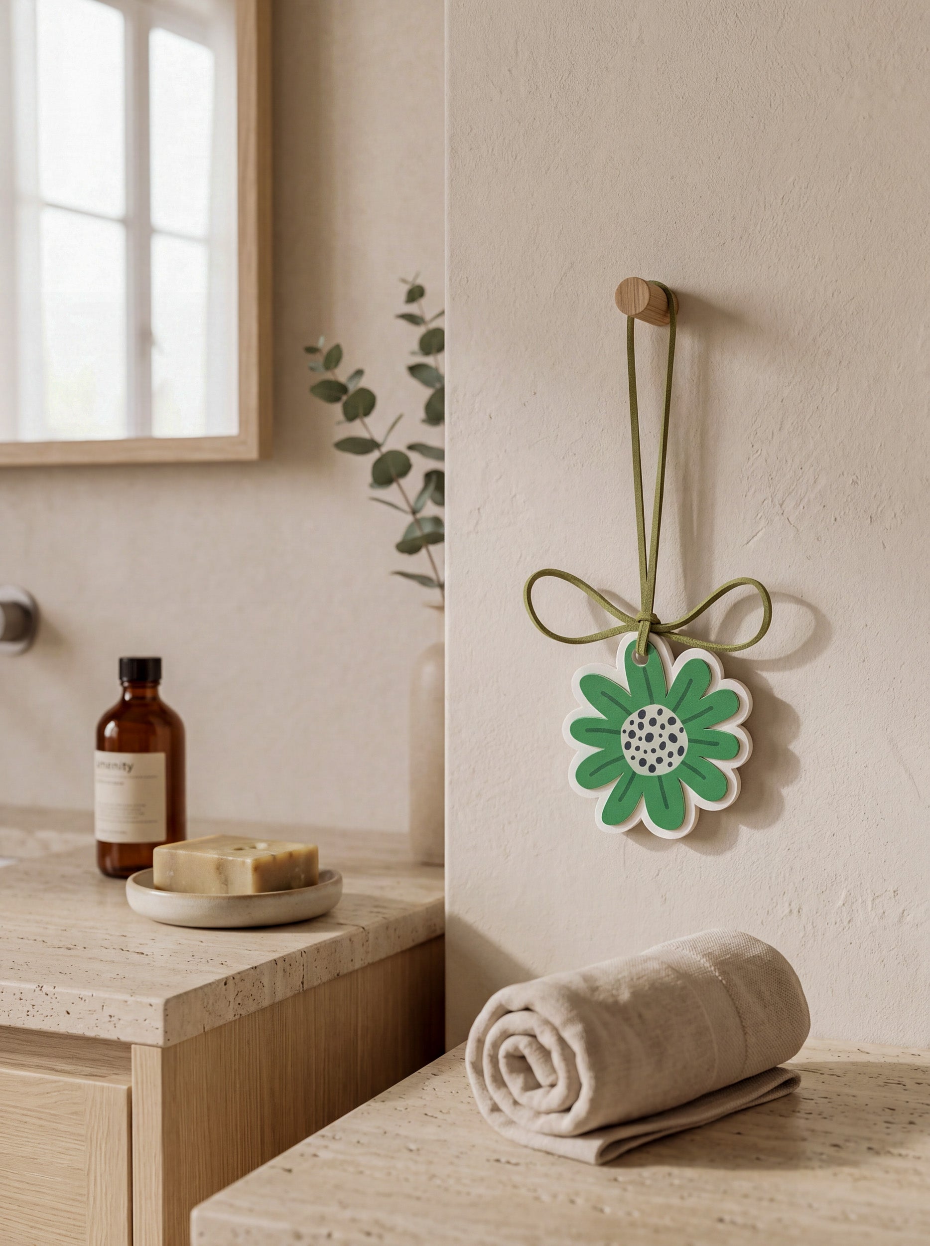 Green Flower Aroma Stone