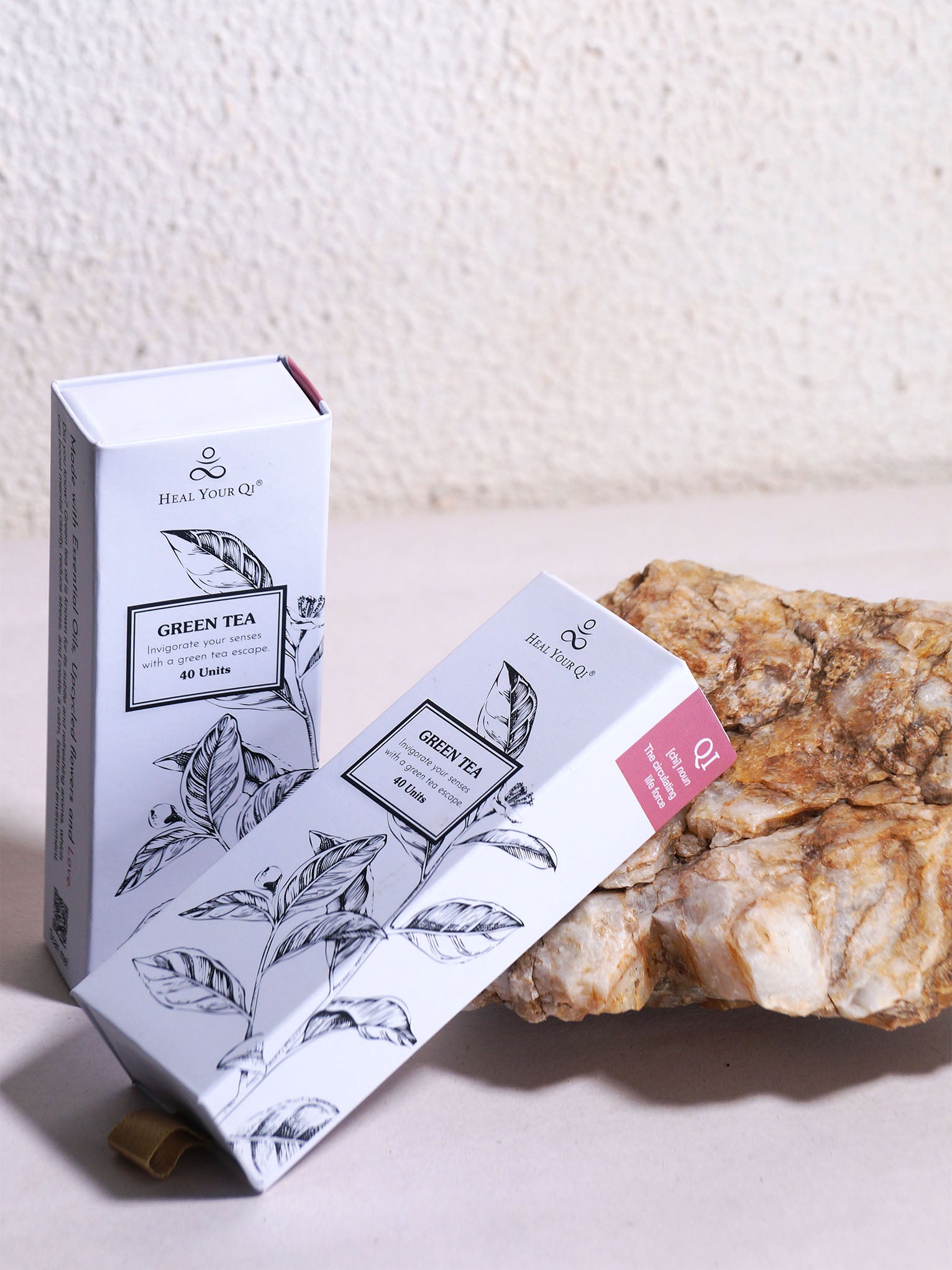 Green Tea Bamboo Less Aromatherapy Incense Sticks