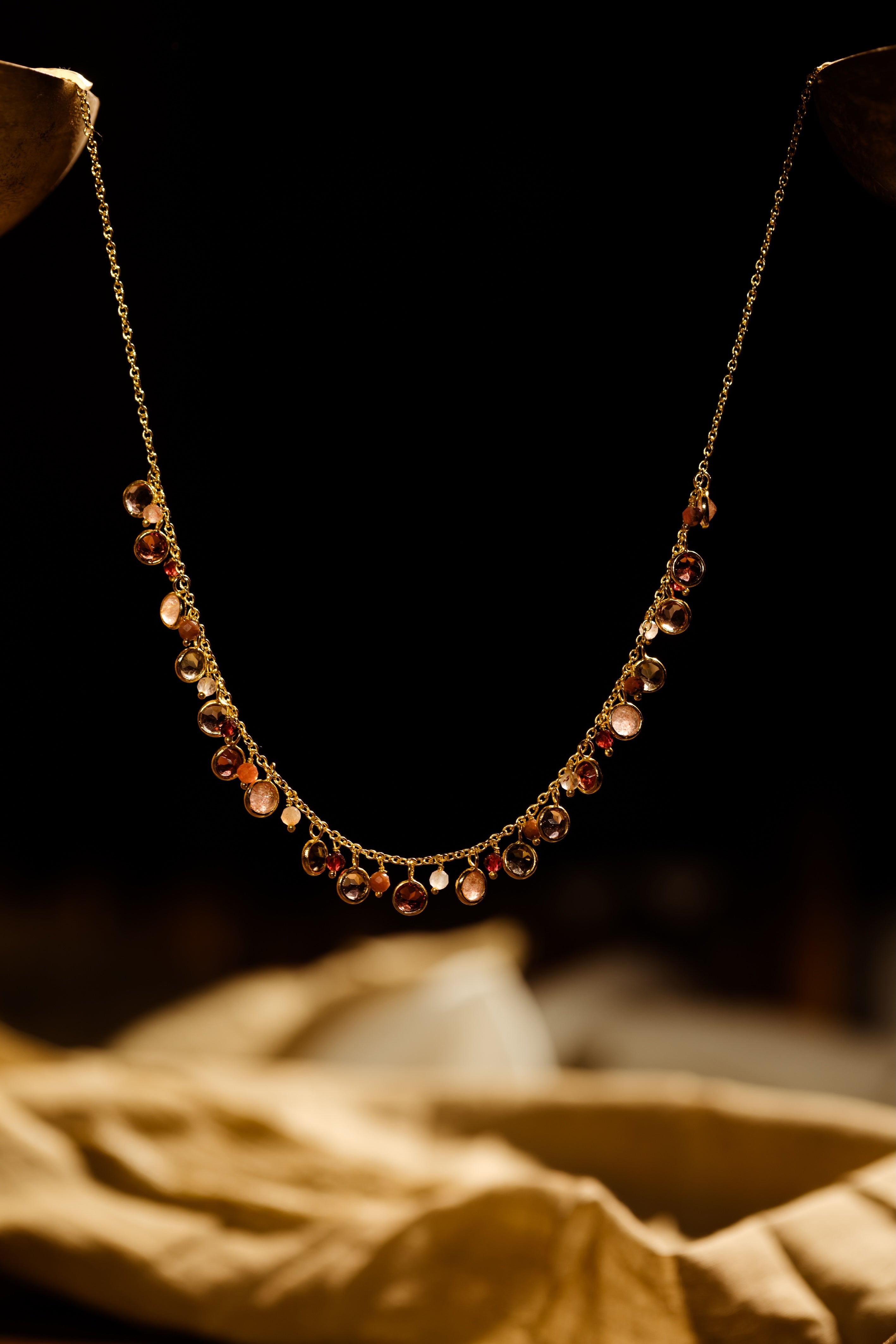 Indo-Western Gemstone Choker Necklace