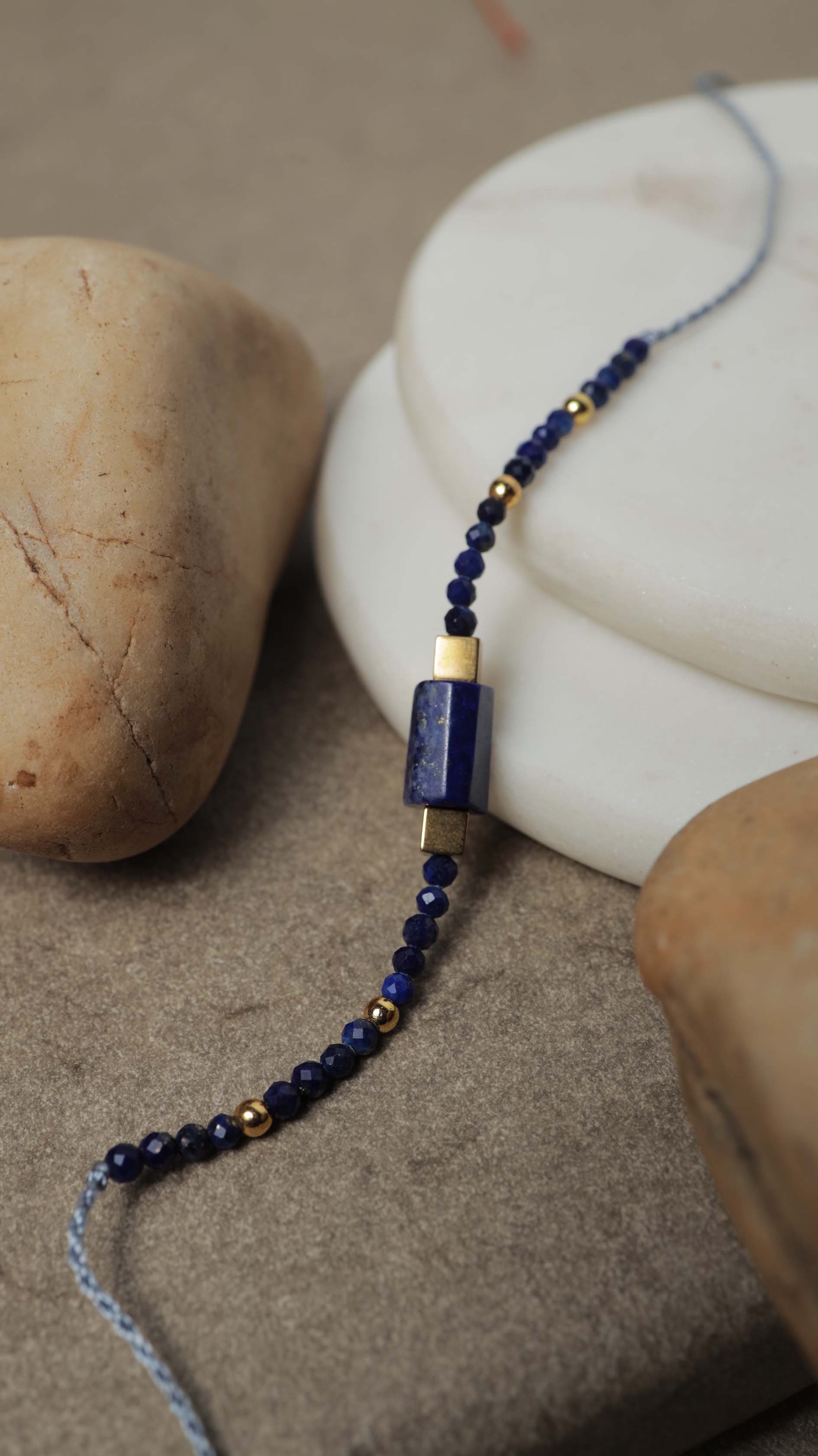 Lapis Crystal Rakhi