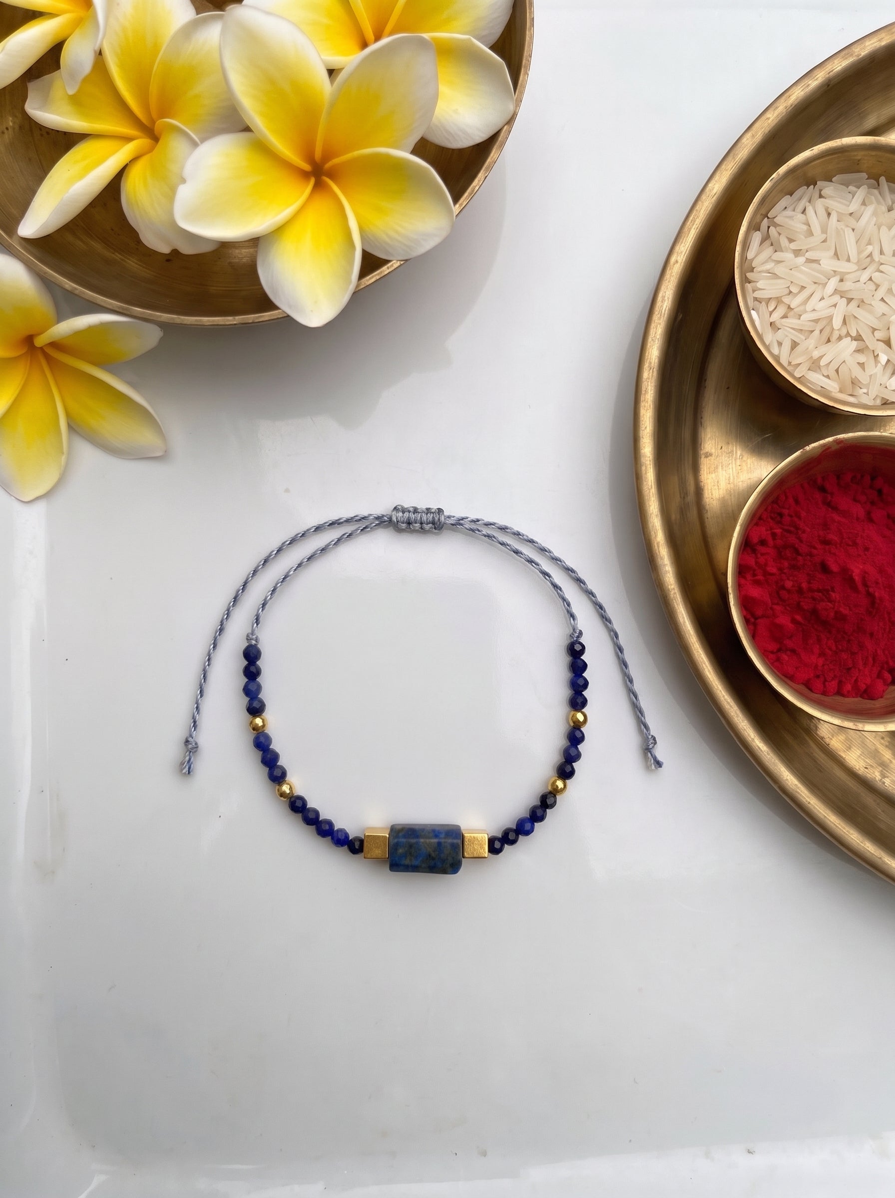 Lapis Crystal Rakhi