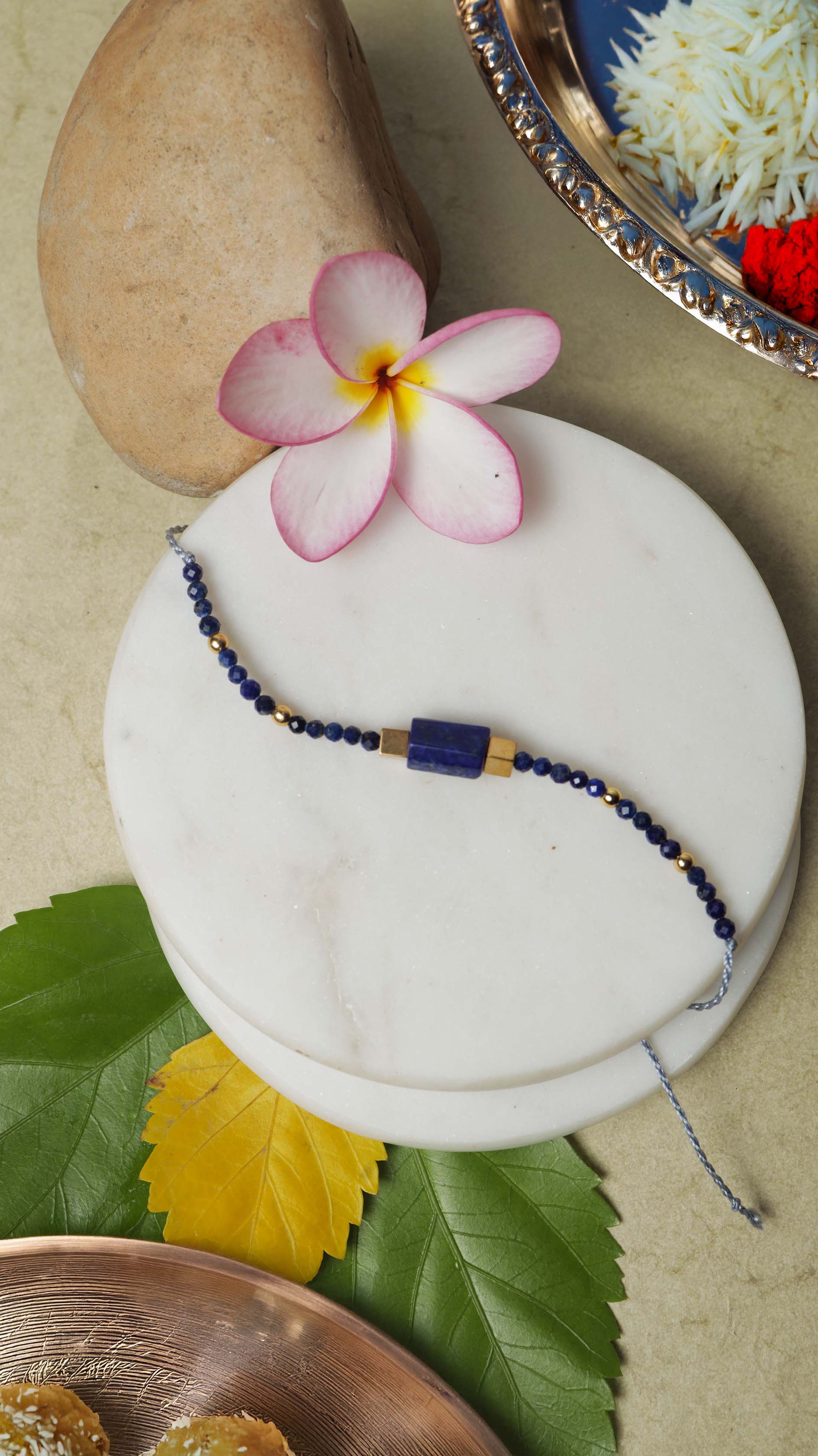 Lapis Crystal Rakhi