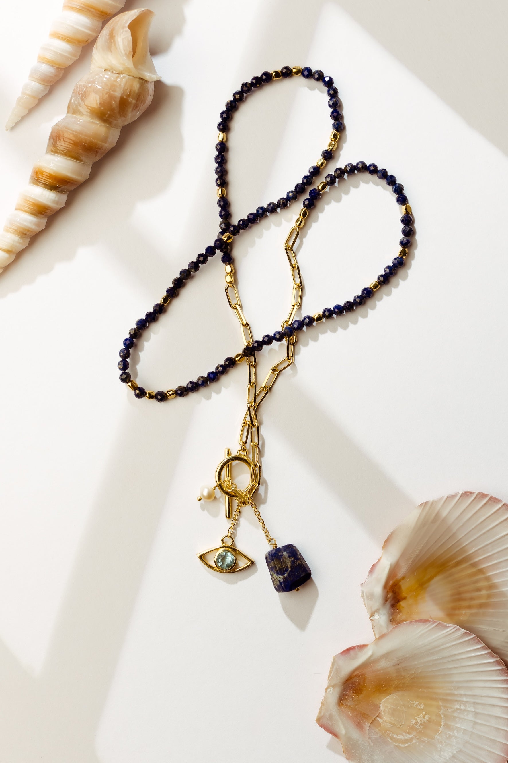 Lapis Lazuli Evil Eye Necklace