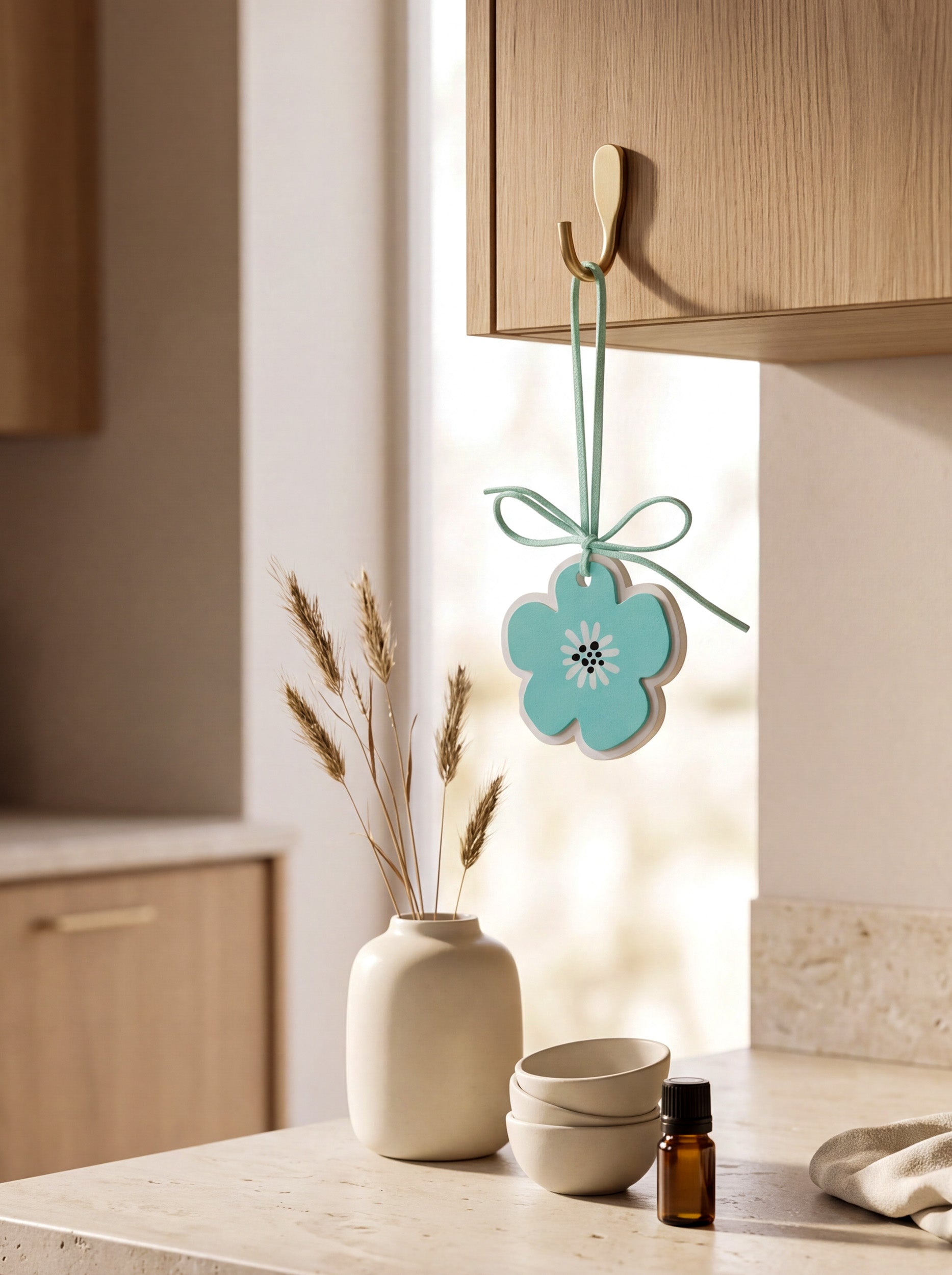 Light Blue Flower Aroma Stone