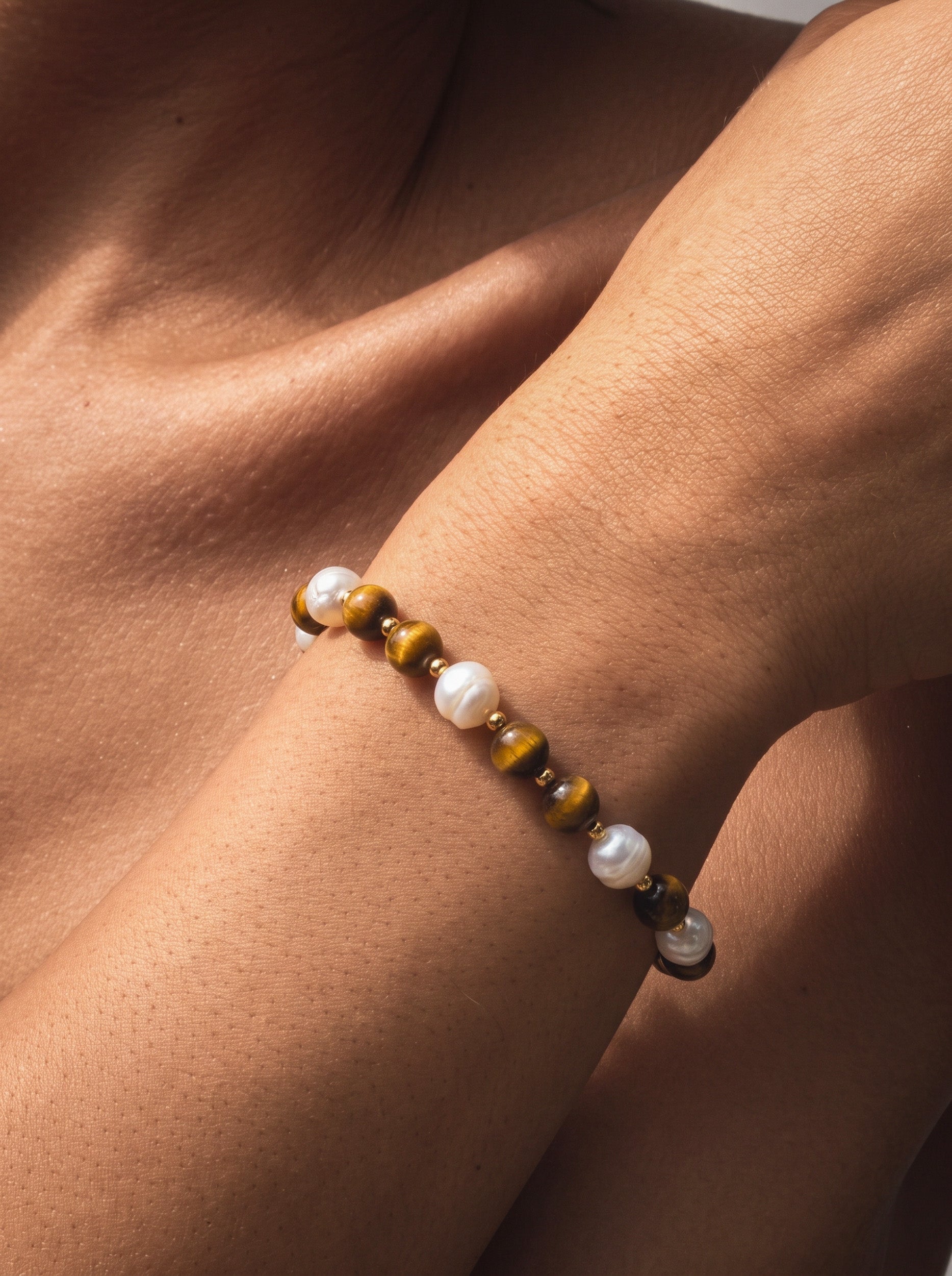 Tiger Eye & Pearl Magnetic Trio Set