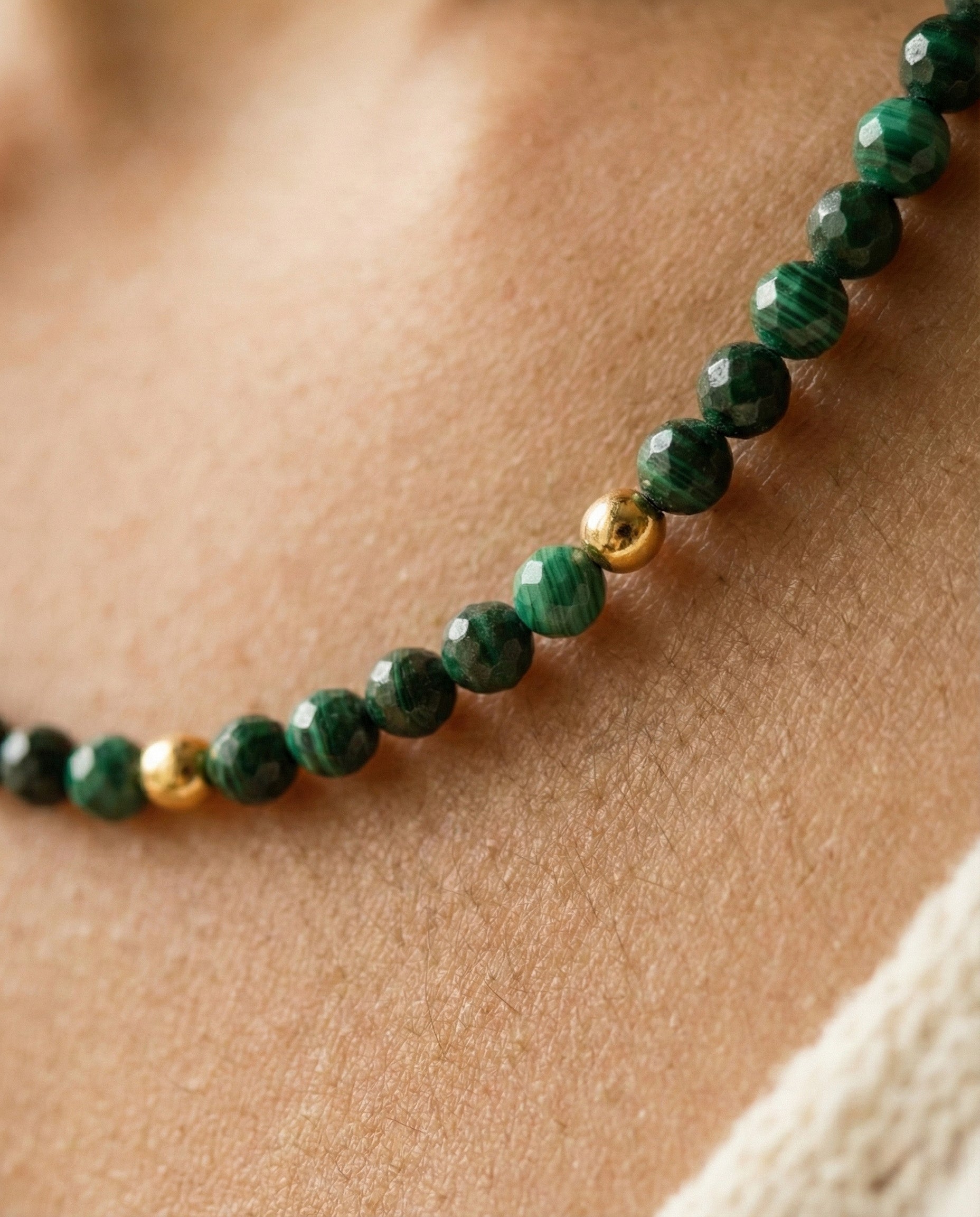 Malachite Beaded Chain