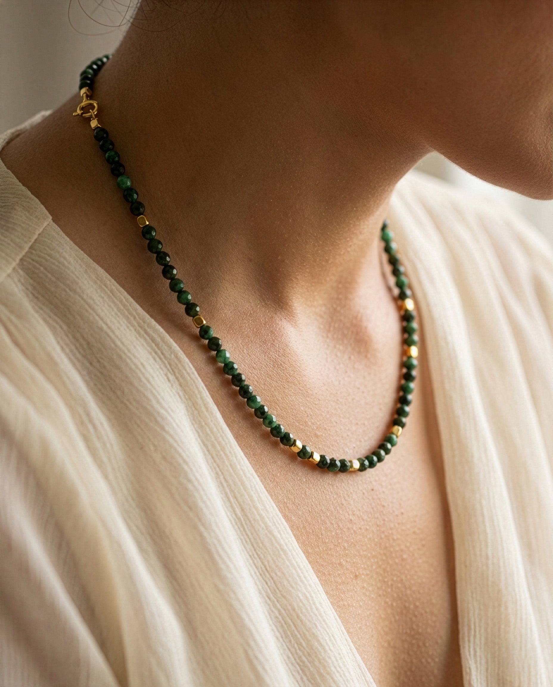 Malachite Beaded Chain