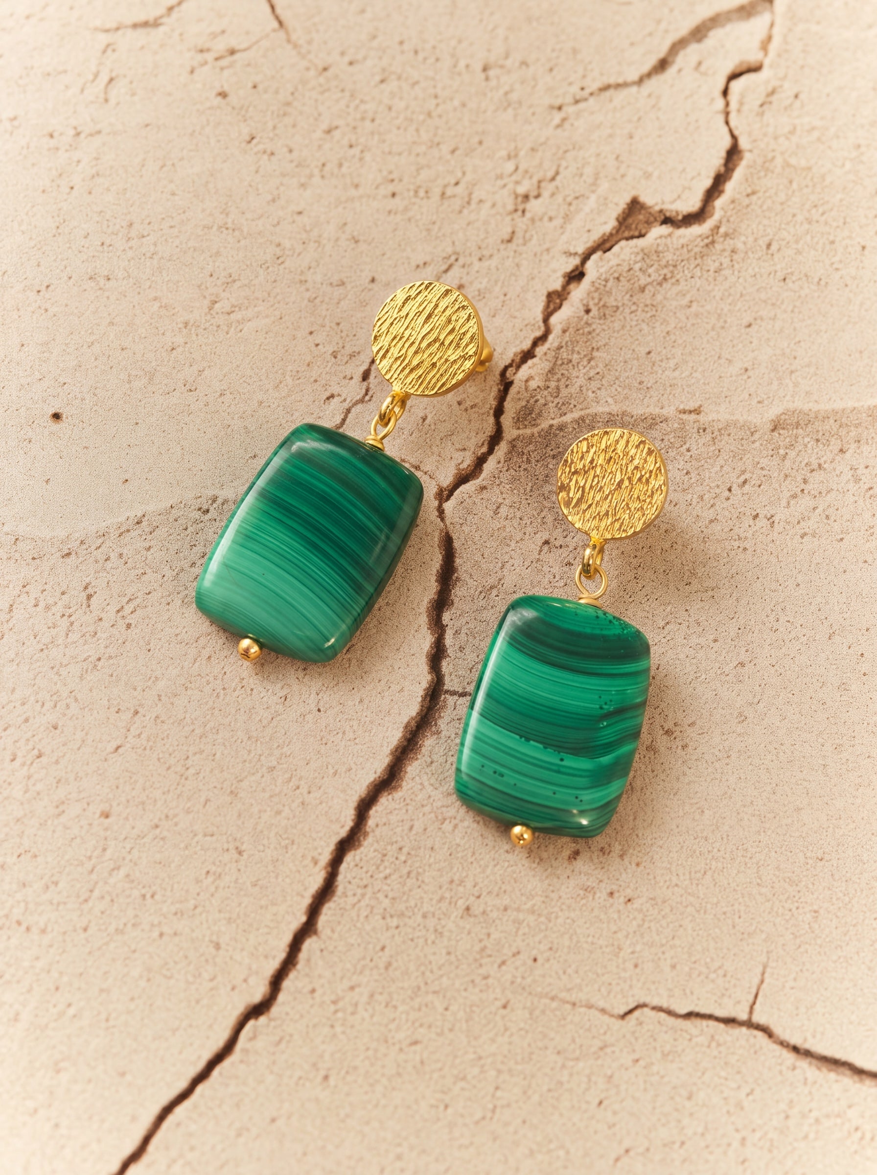 Malachite Earrings