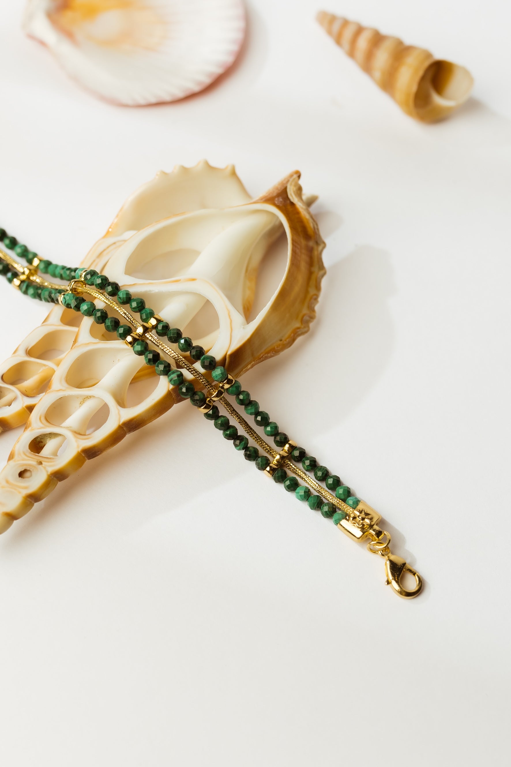 Malachite Beaded Bracelet