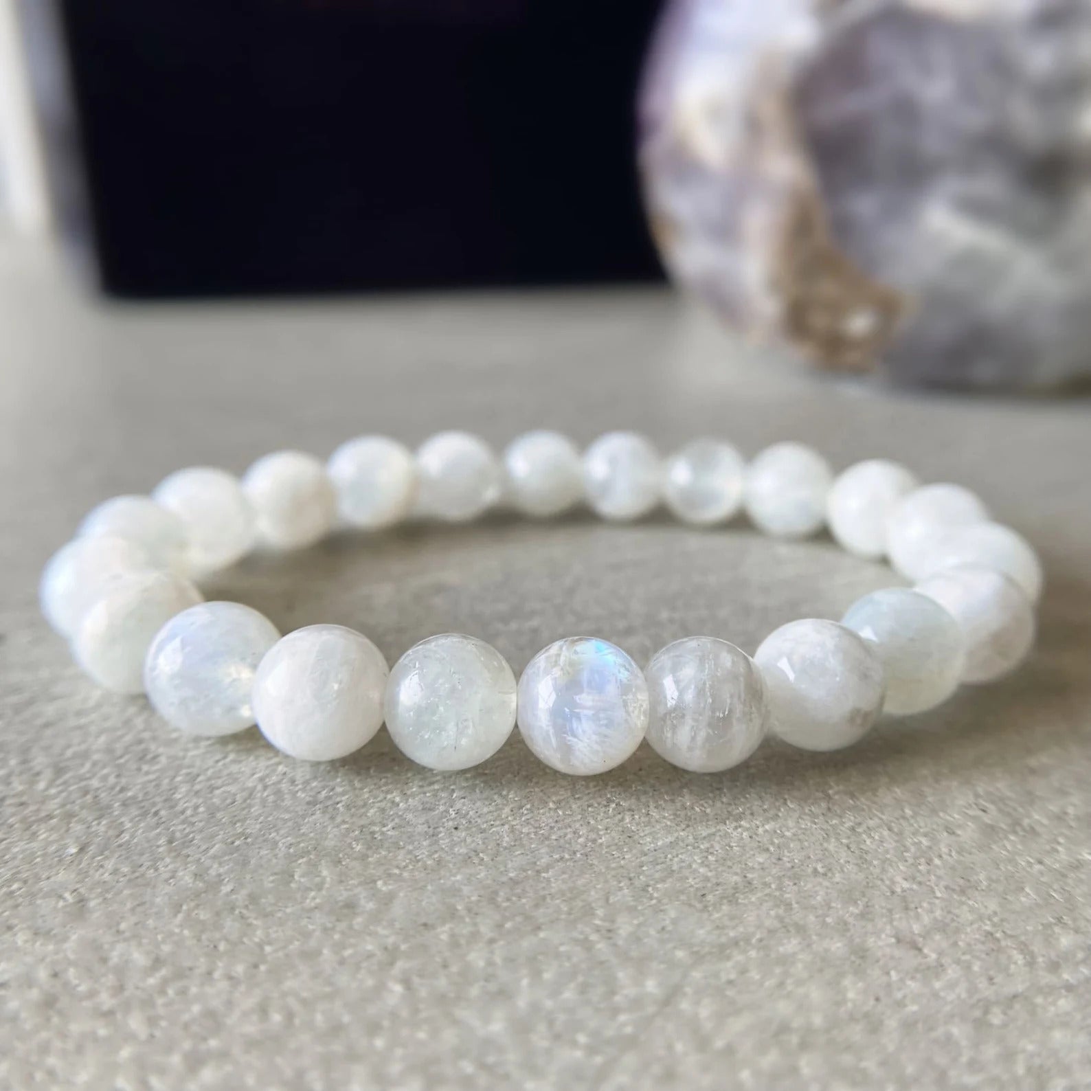 White Moonstone Bracelet