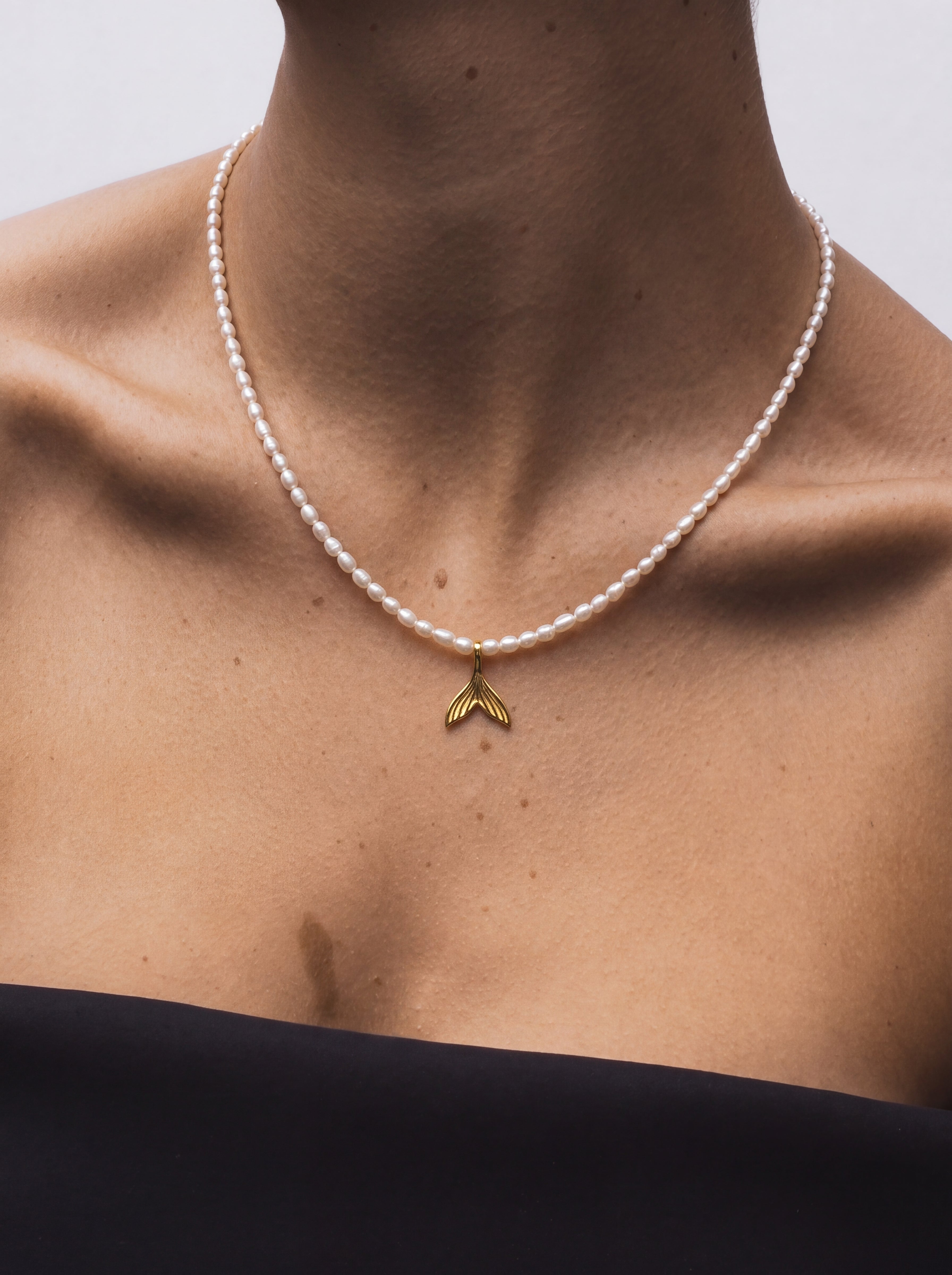 Pearl Necklace with charm