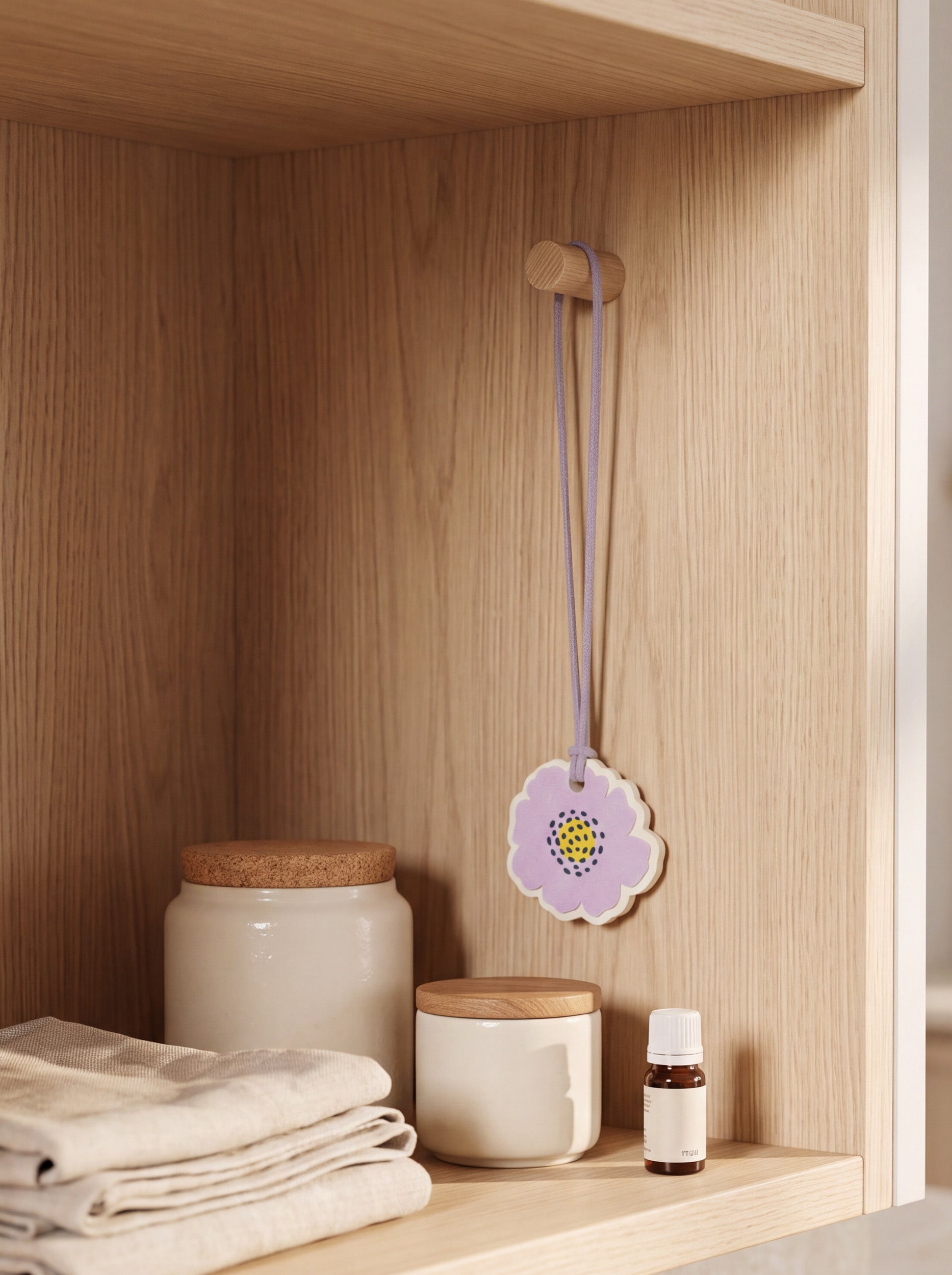 Purple Flower Aroma Stone