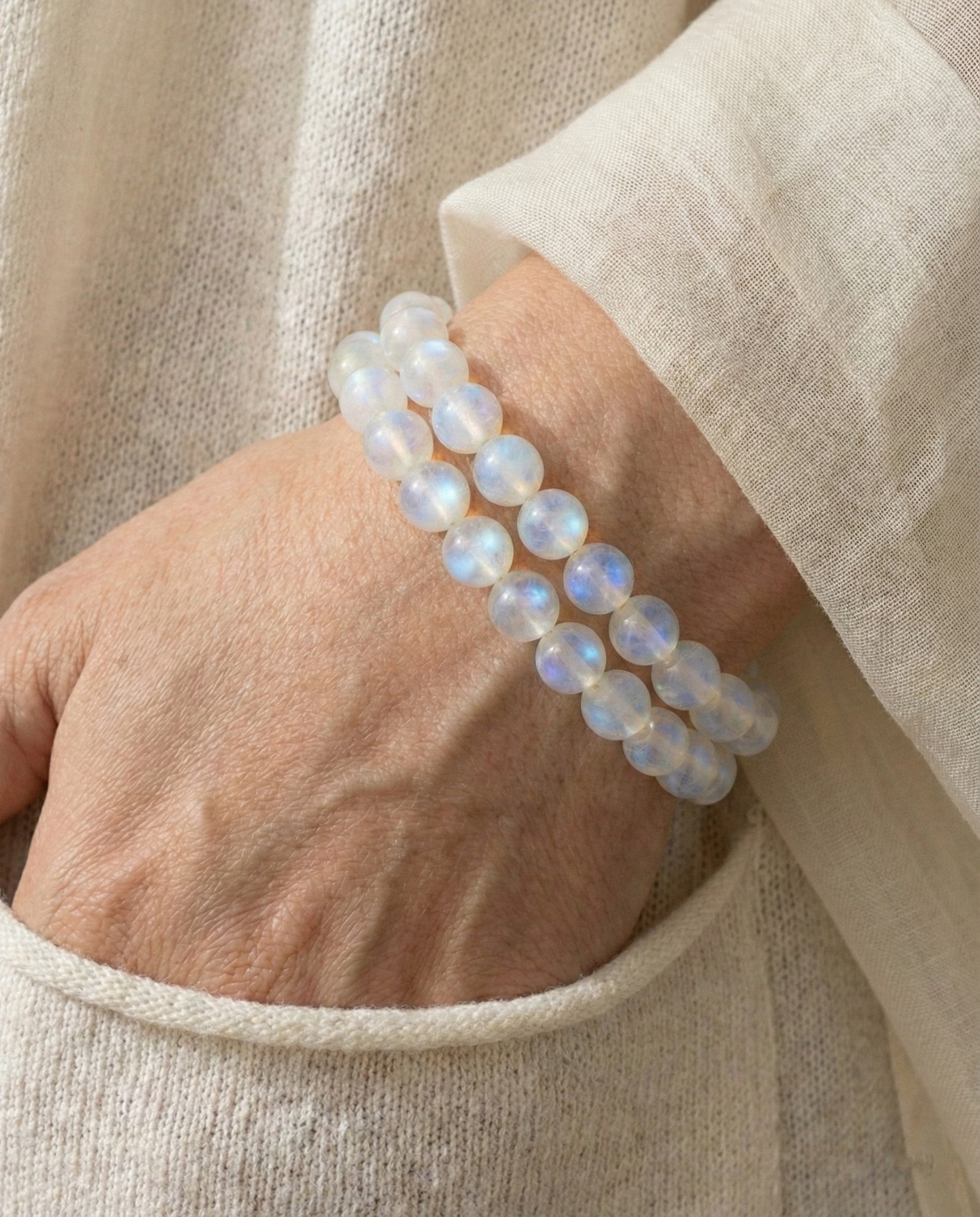 White Moonstone Bracelet