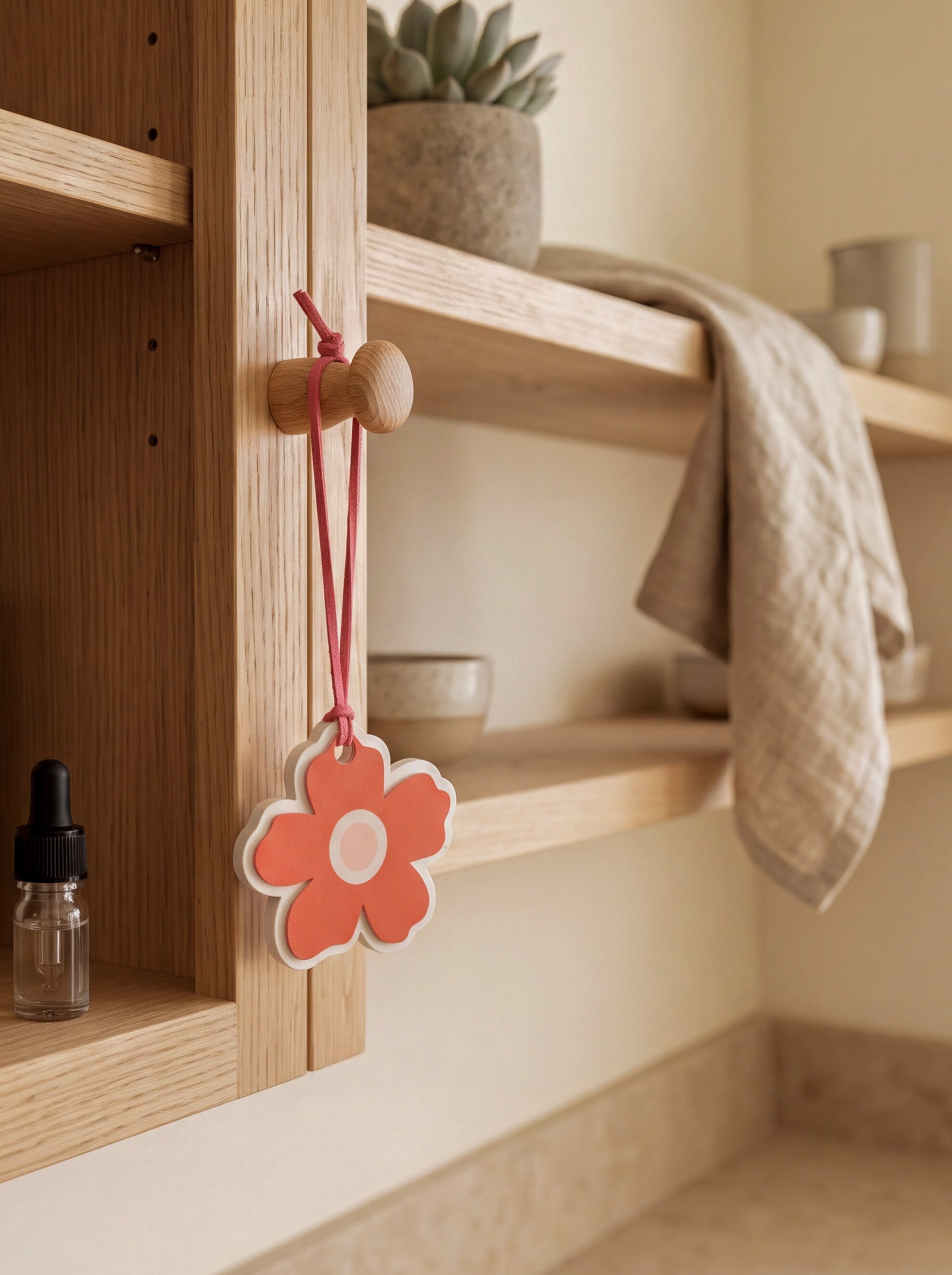 Red Flower Aroma Stone