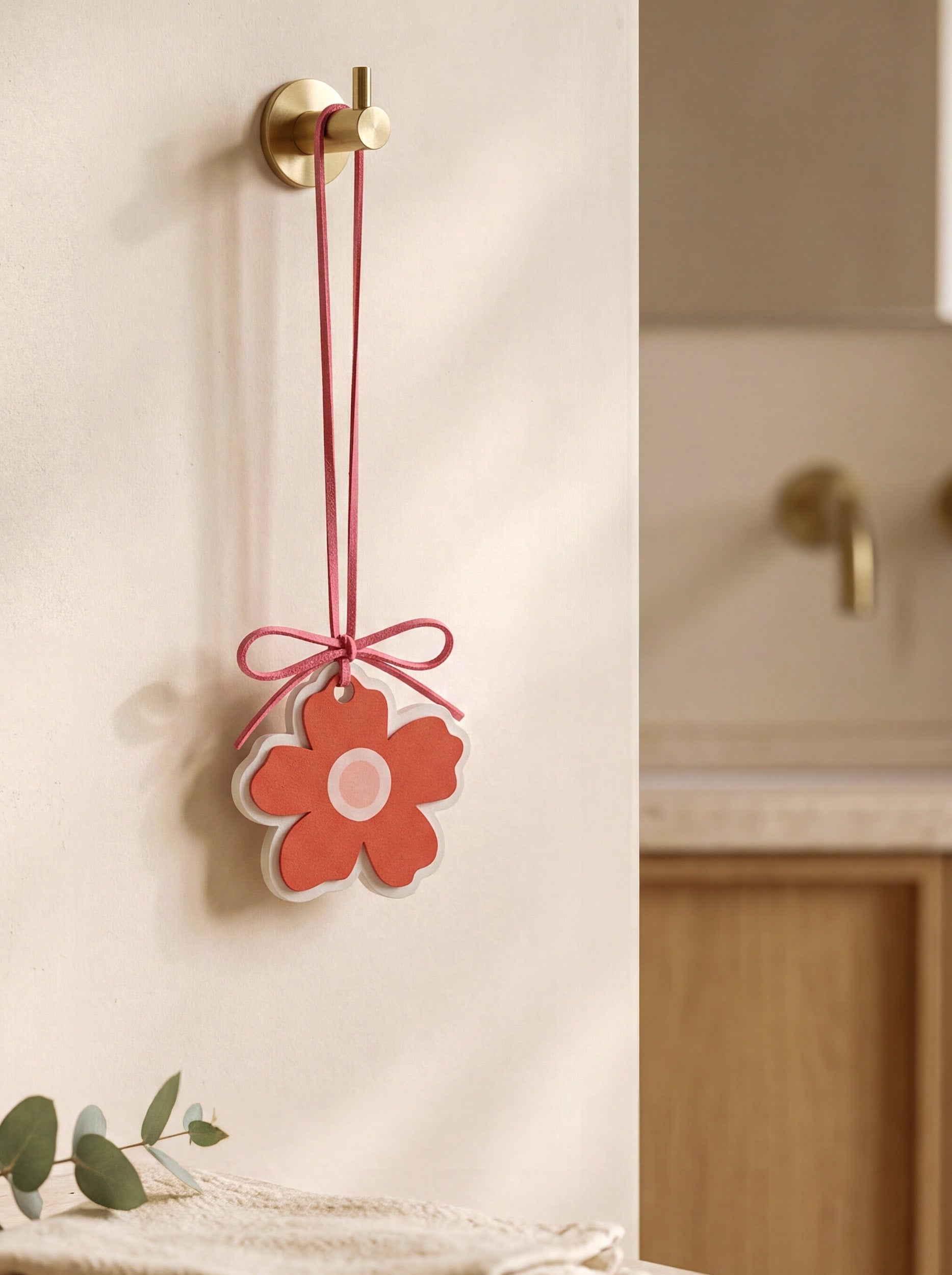 Red Flower Aroma Stone