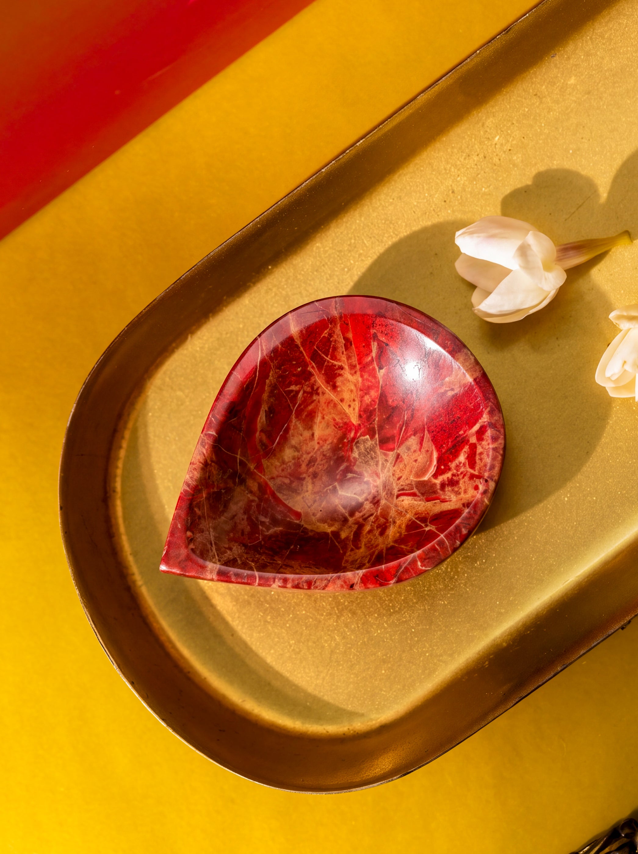 Red Jasper Crystal Diya