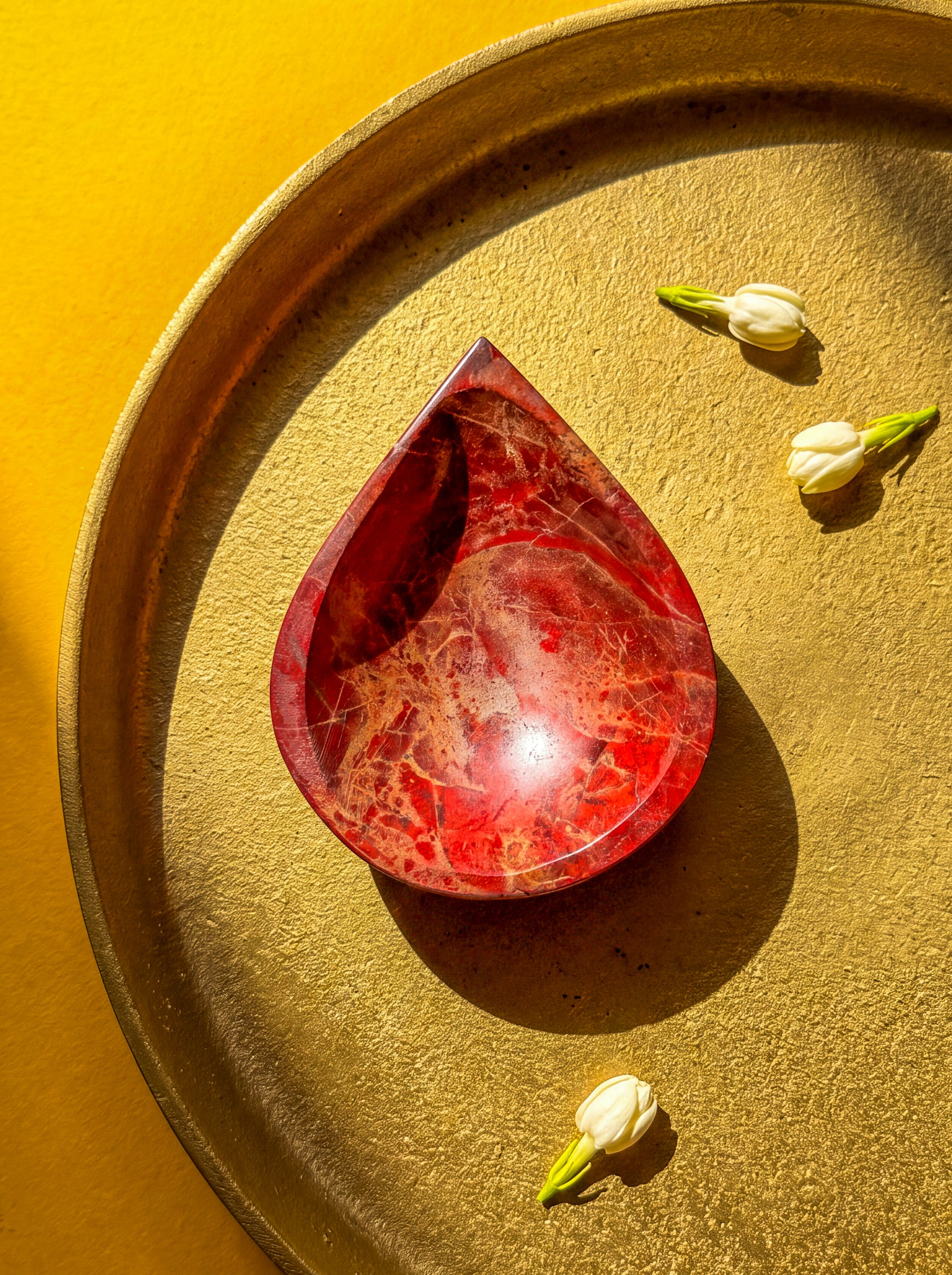 Red Jasper Crystal Diya