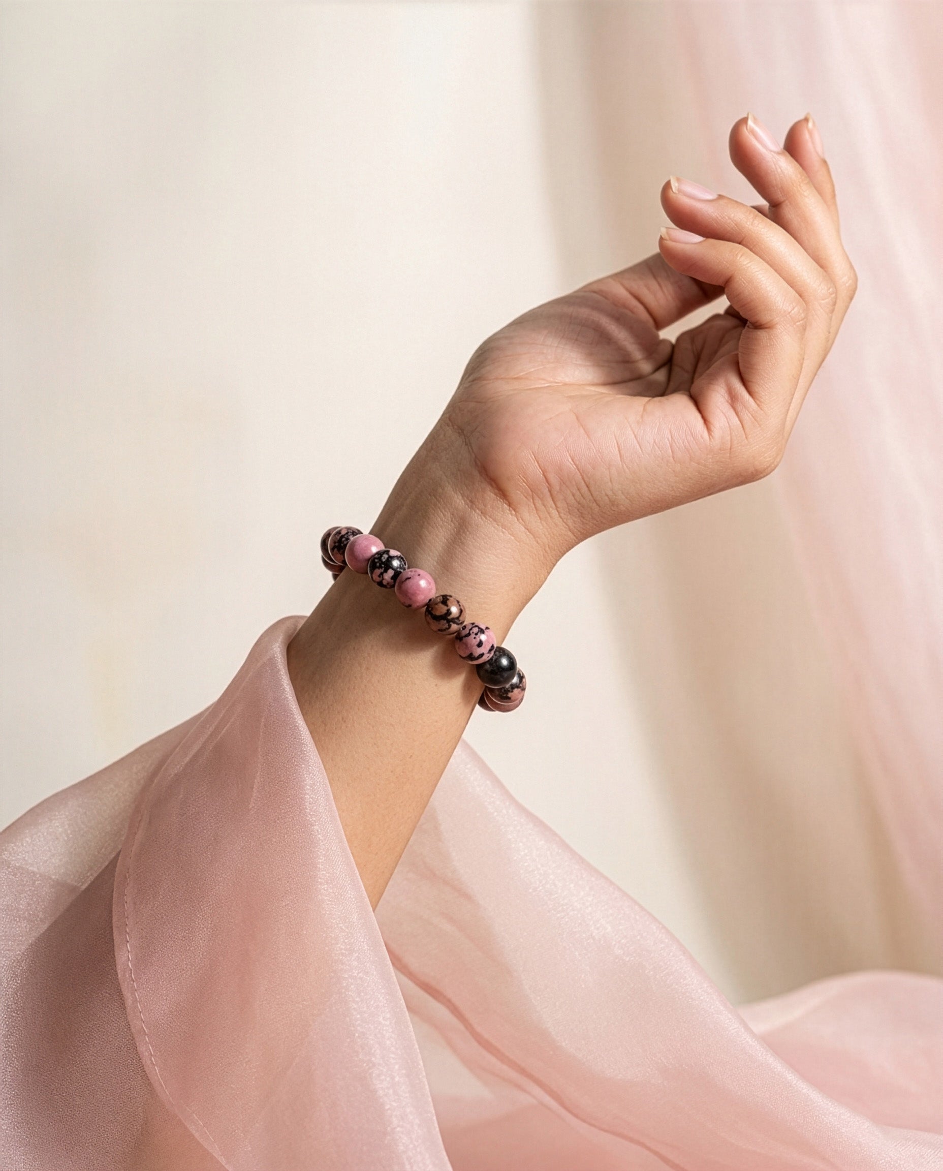 Pink Rhodonite Bracelet