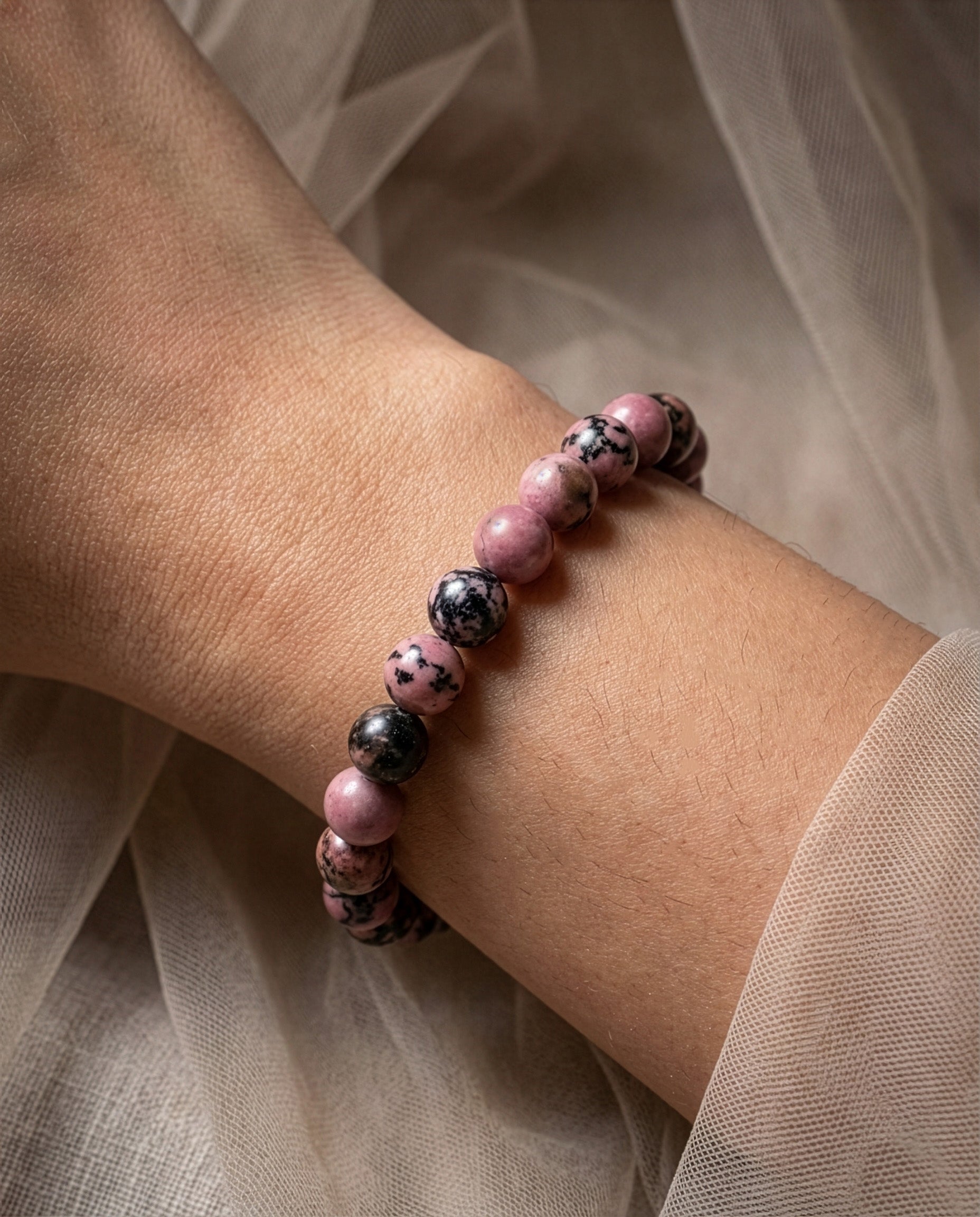 Pink Rhodonite Bracelet