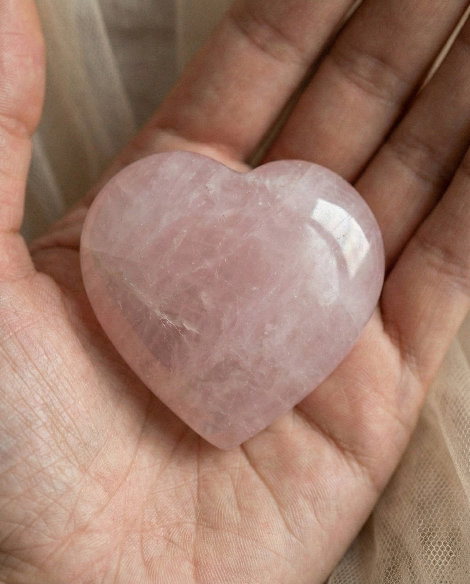 Rose Quartz Heart Tumble
