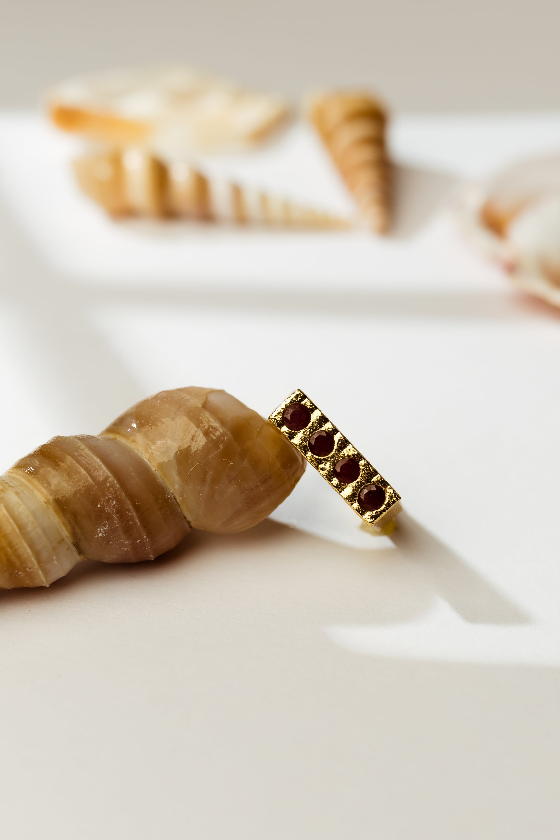 Heritage Ruby Bar Ring