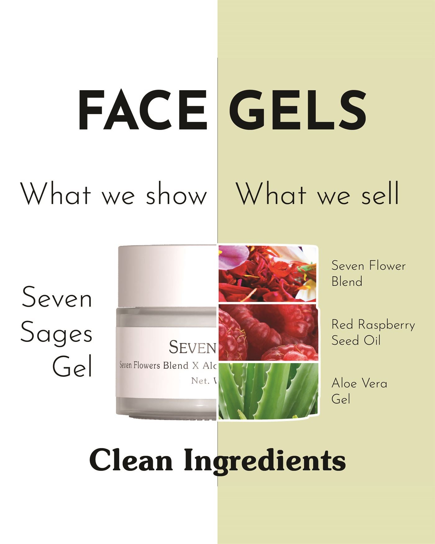 Seven Sages Gel 100 ml | Daily Multi-Floral Hydrating Gel with Aloe Vera