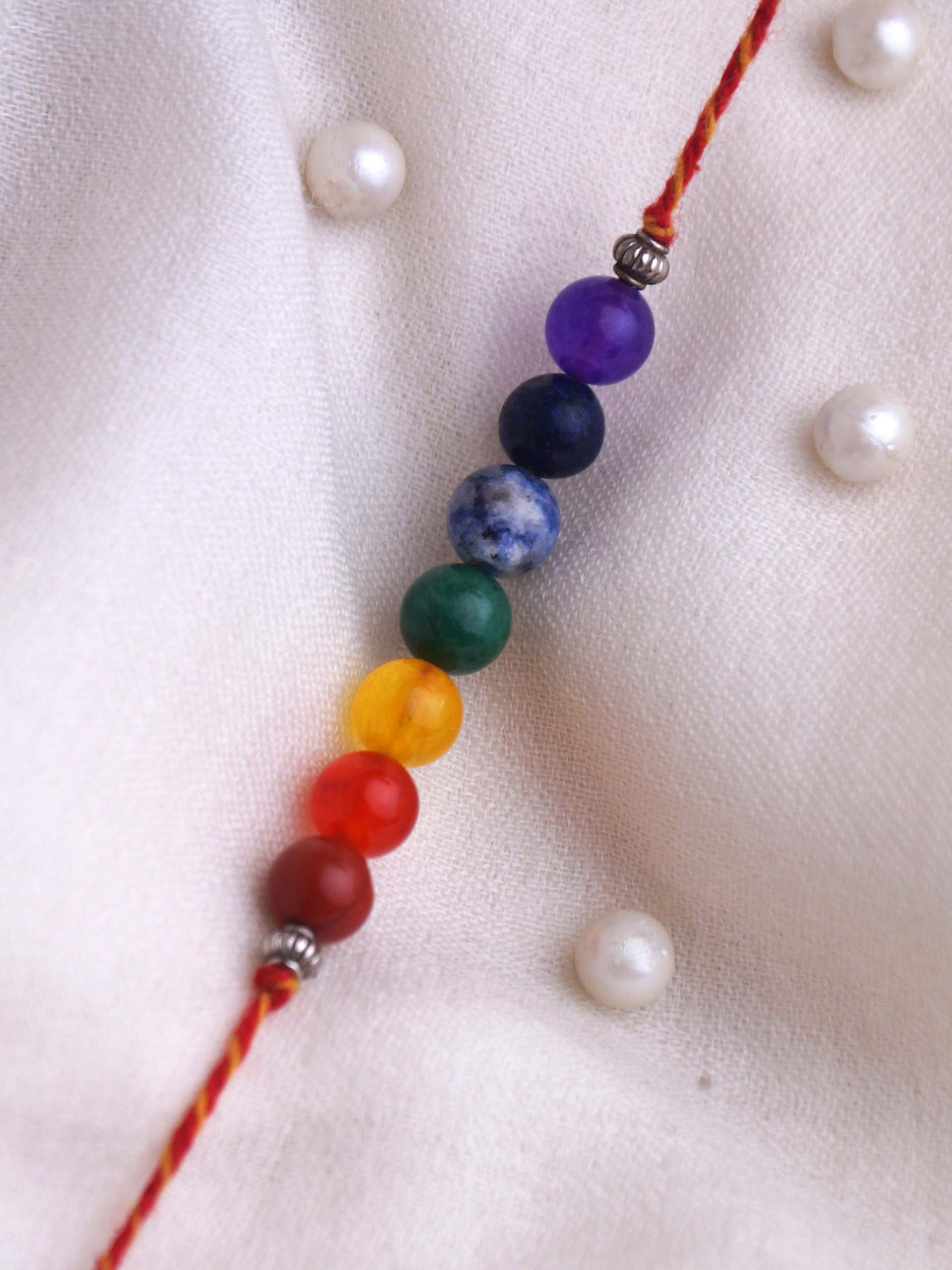 Seven Chakra Crystal Rakhi