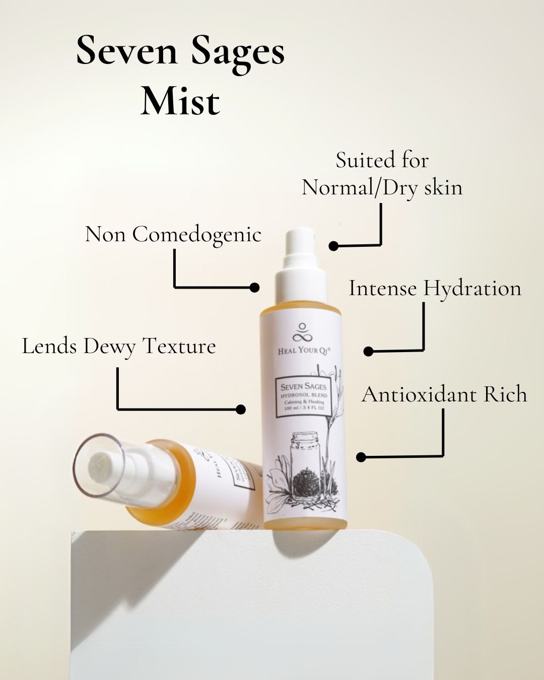 Seven Sages Face Mist 100 ml | Balancing & Refreshing Seven Flowers Blend