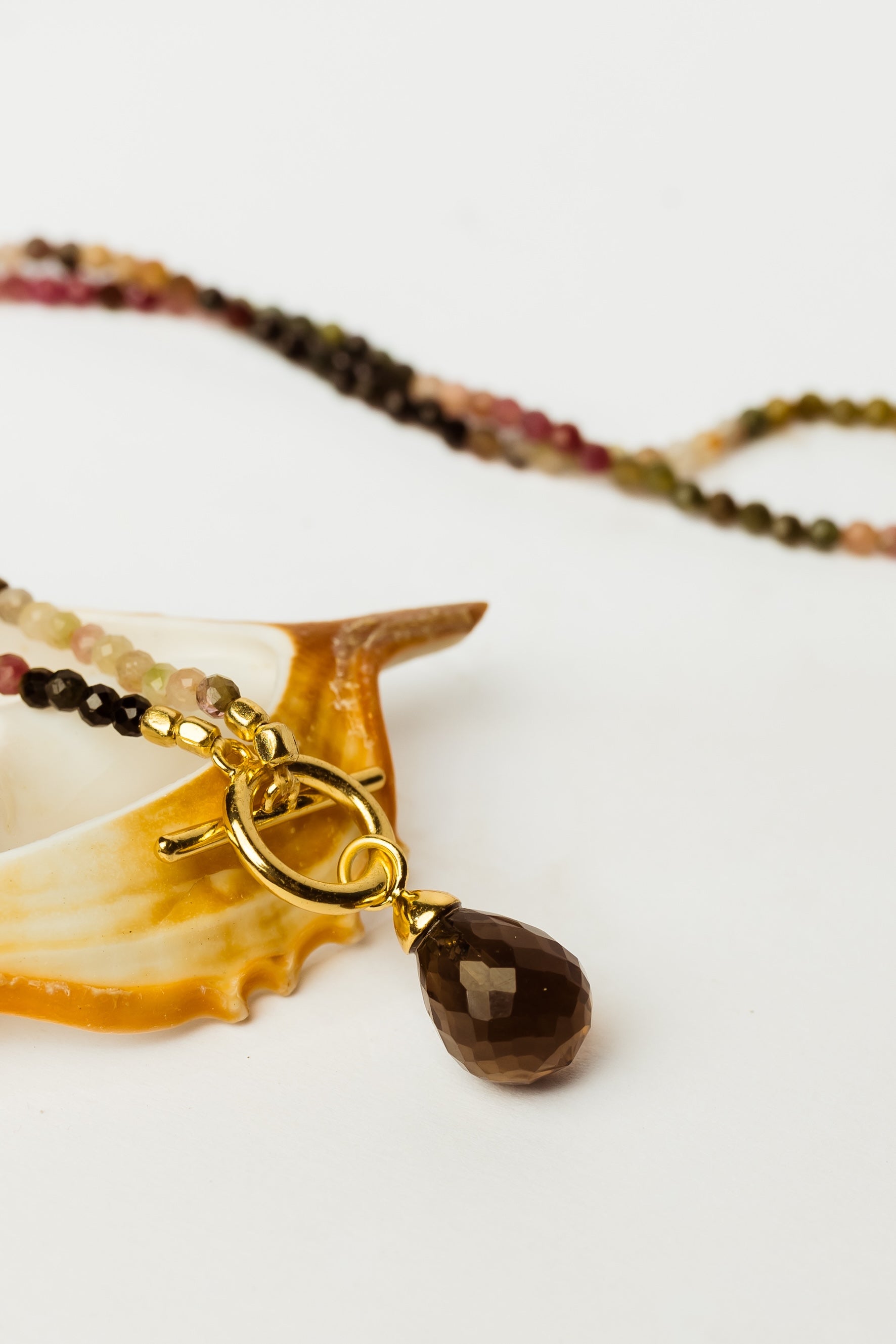 Smokey Horizon Bead Necklace