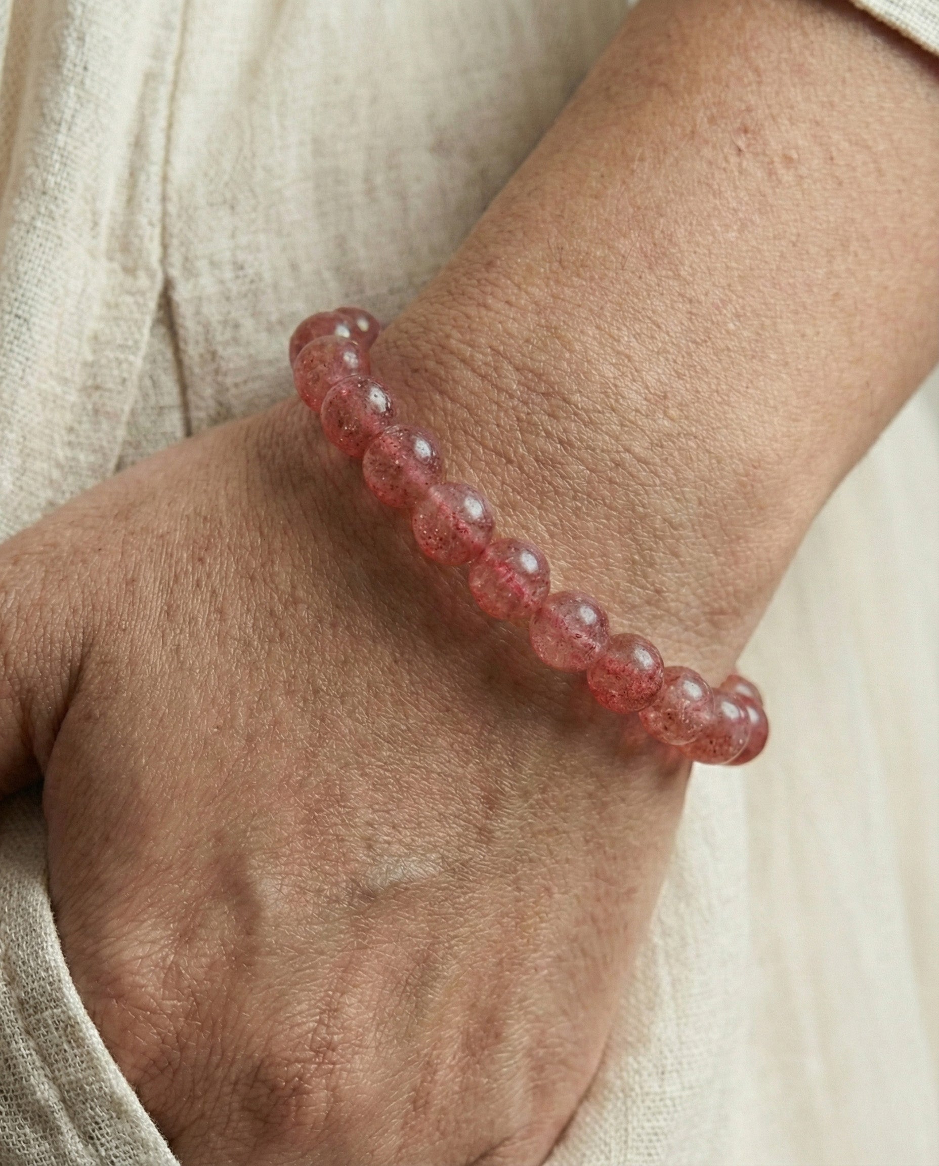 Strawberry Quartz Bracelet