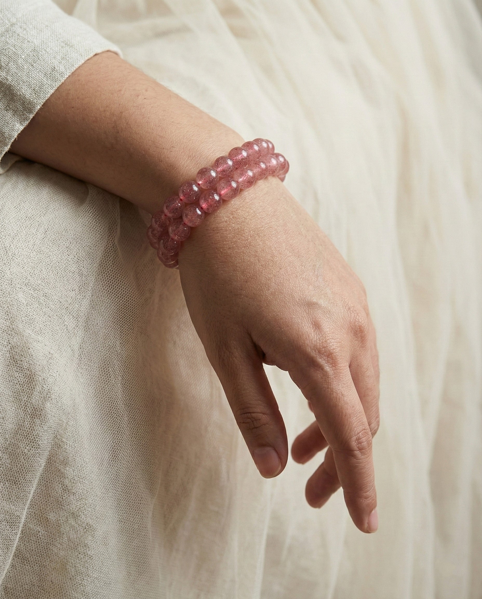Strawberry Quartz Bracelet