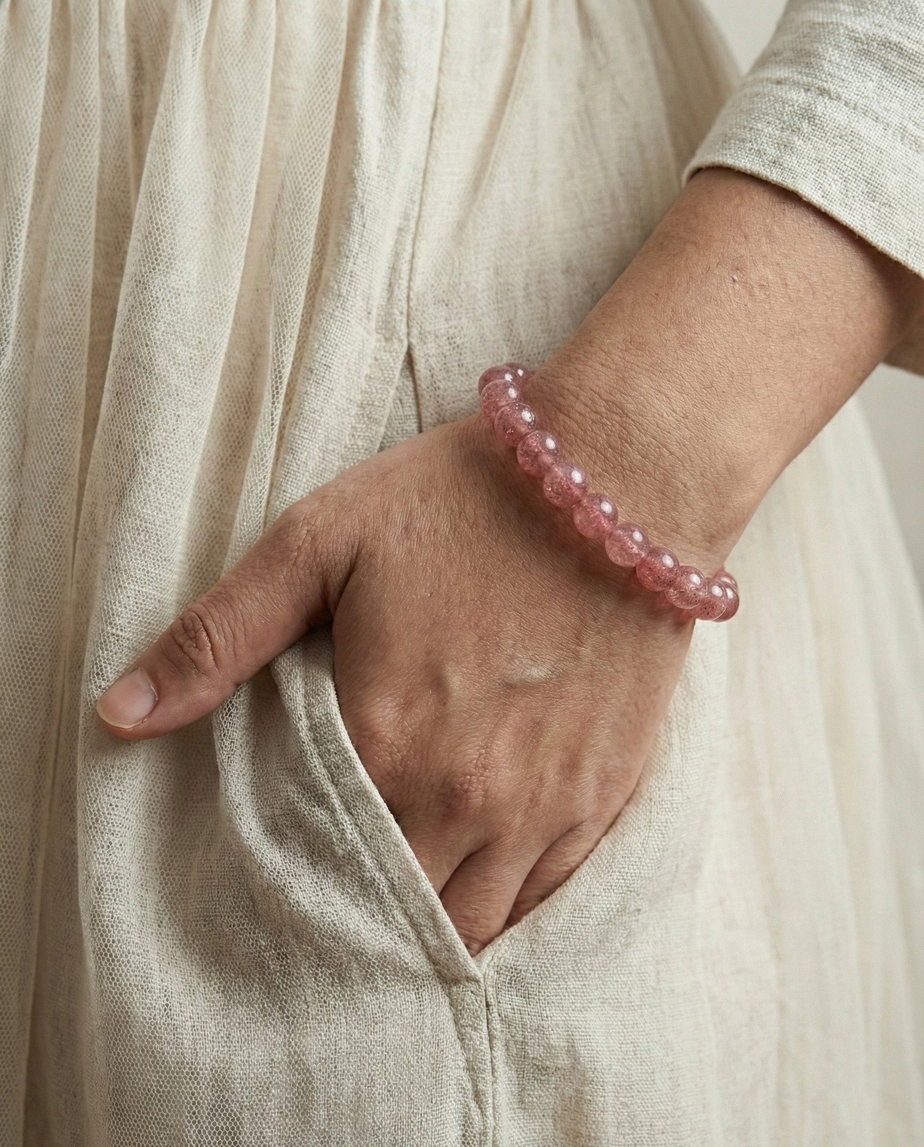 Strawberry Quartz Bracelet
