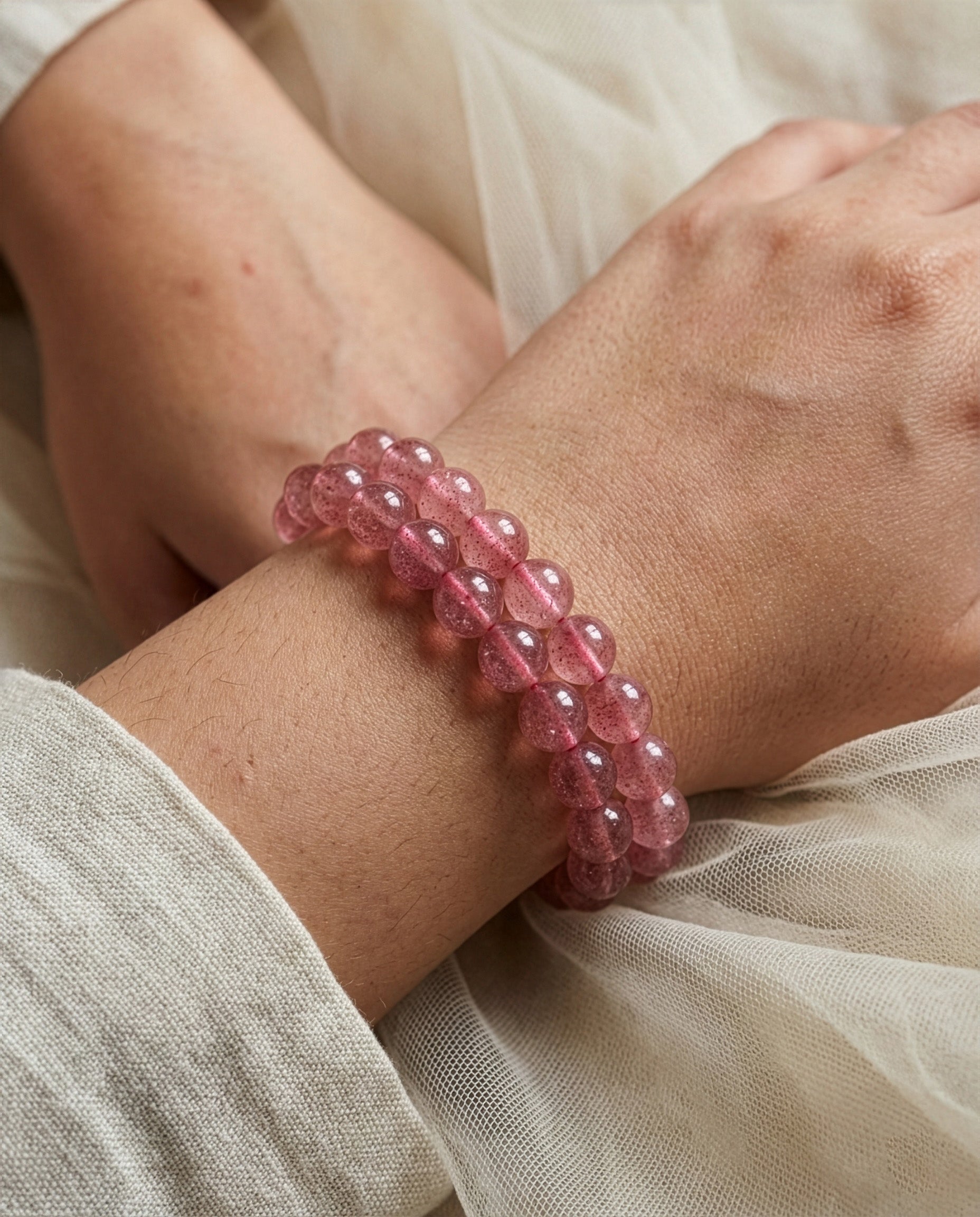 Strawberry Quartz Bracelet