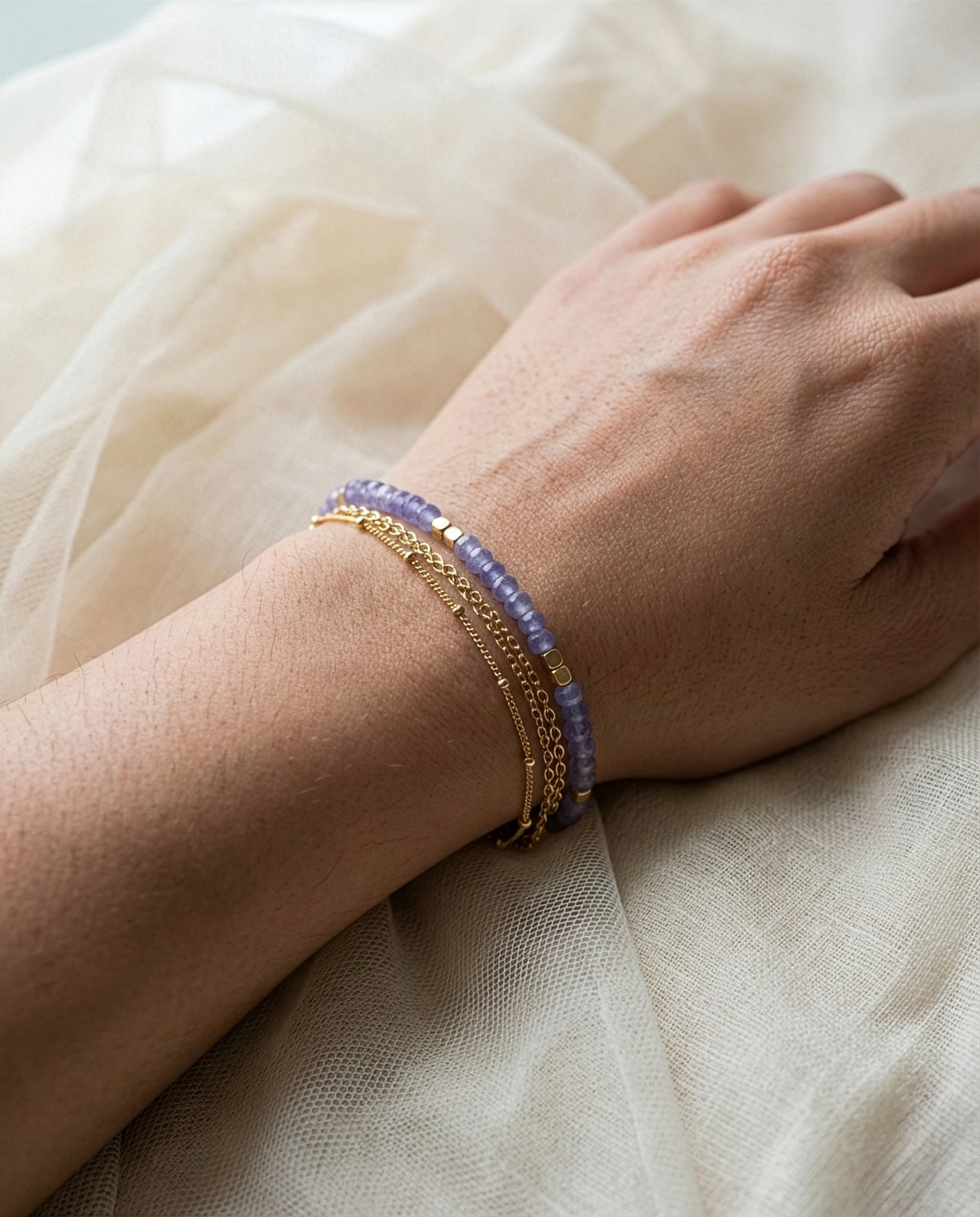 Intuition Stack: Tanzanite Bracelet