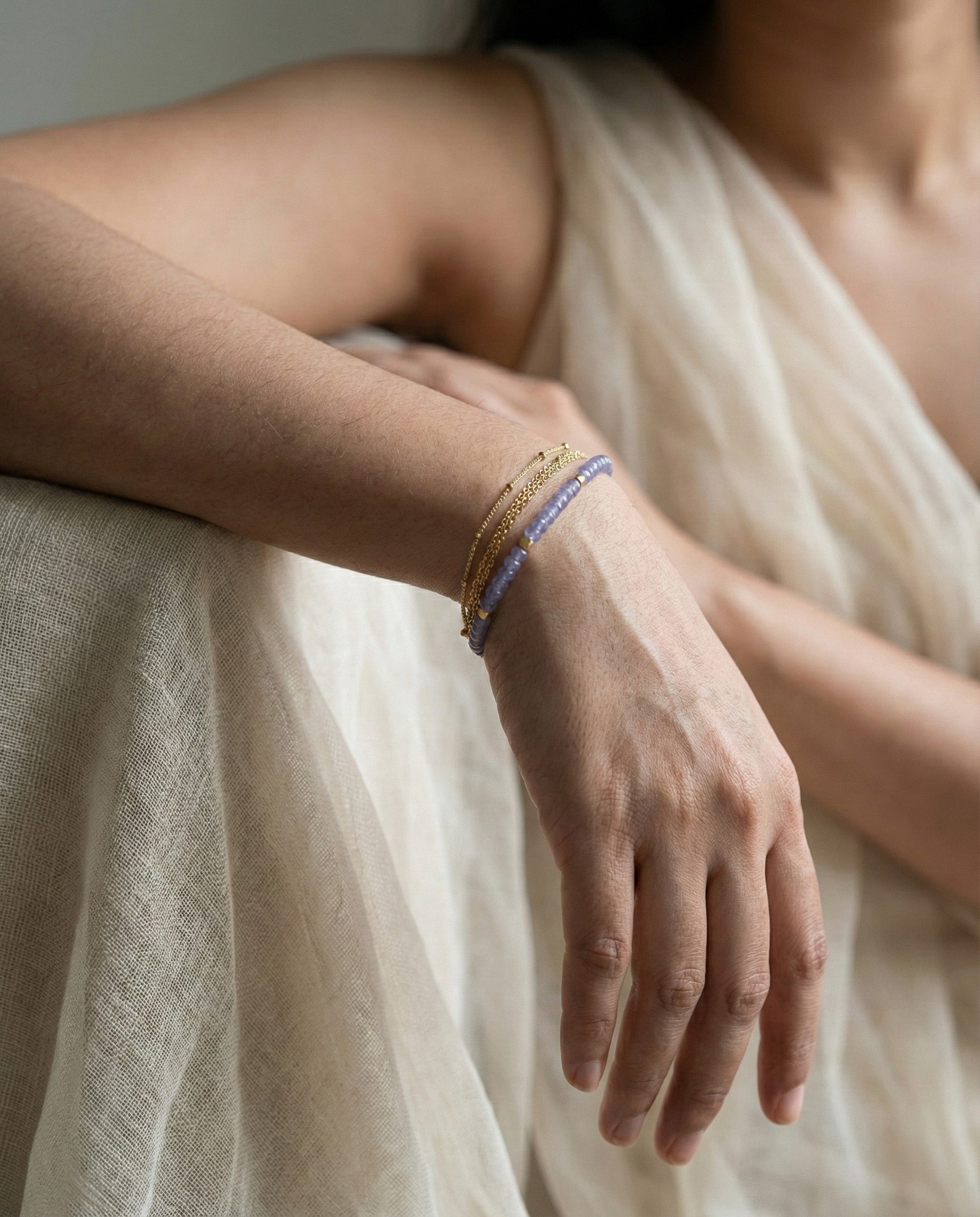 Intuition Stack: Tanzanite Bracelet