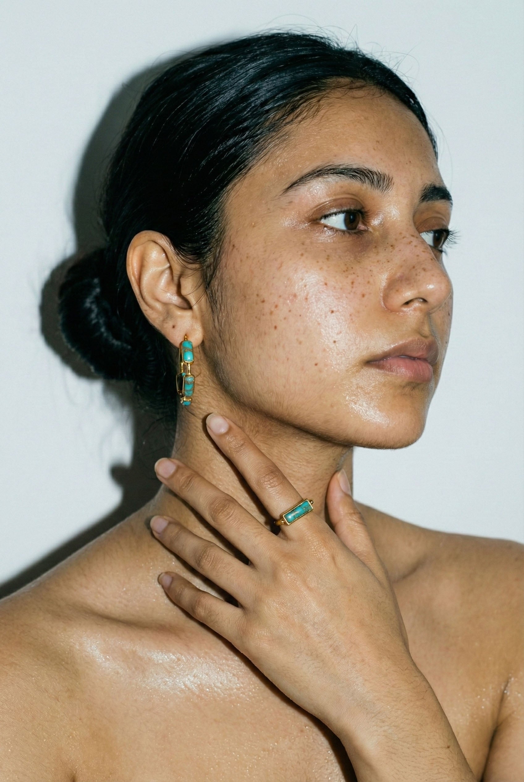 Turquoise Muse Hoops
