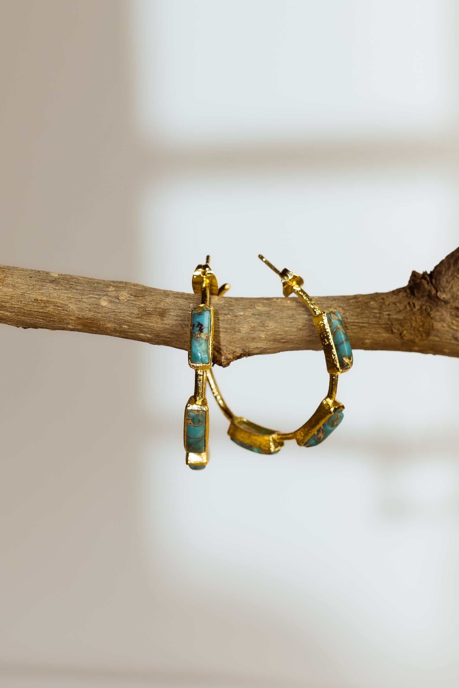 Turquoise Muse Hoops
