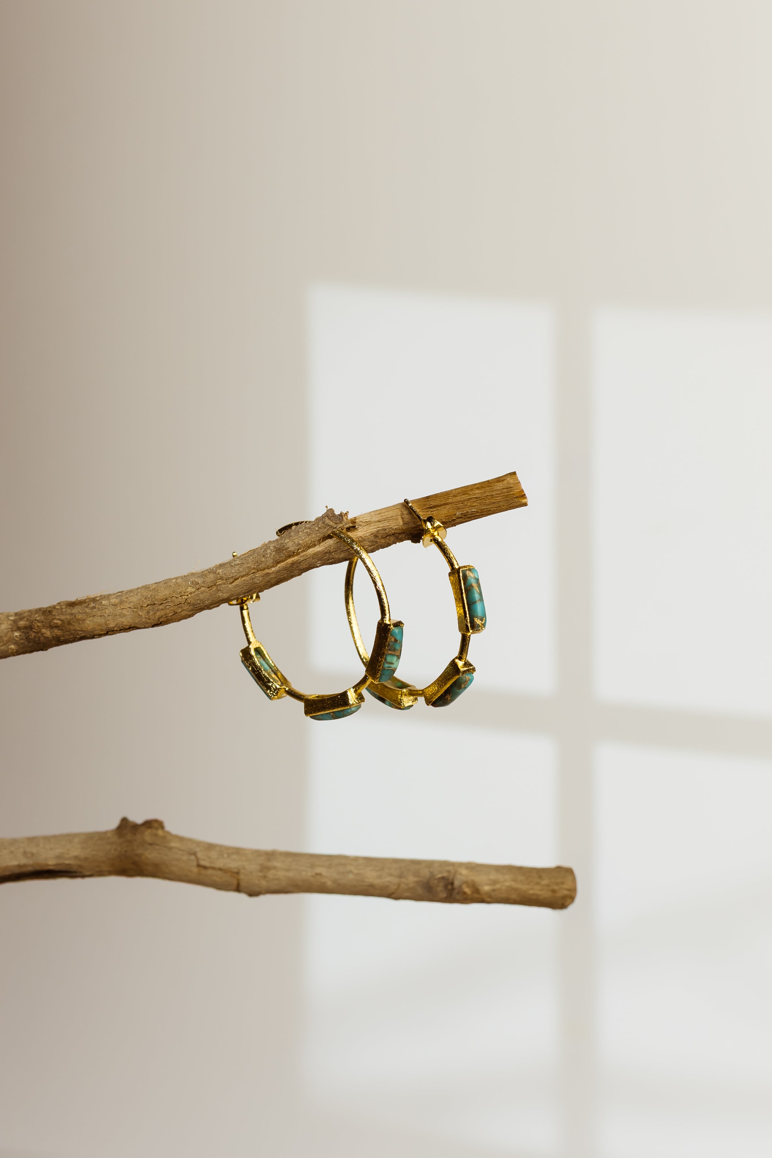 Turquoise Muse Hoops