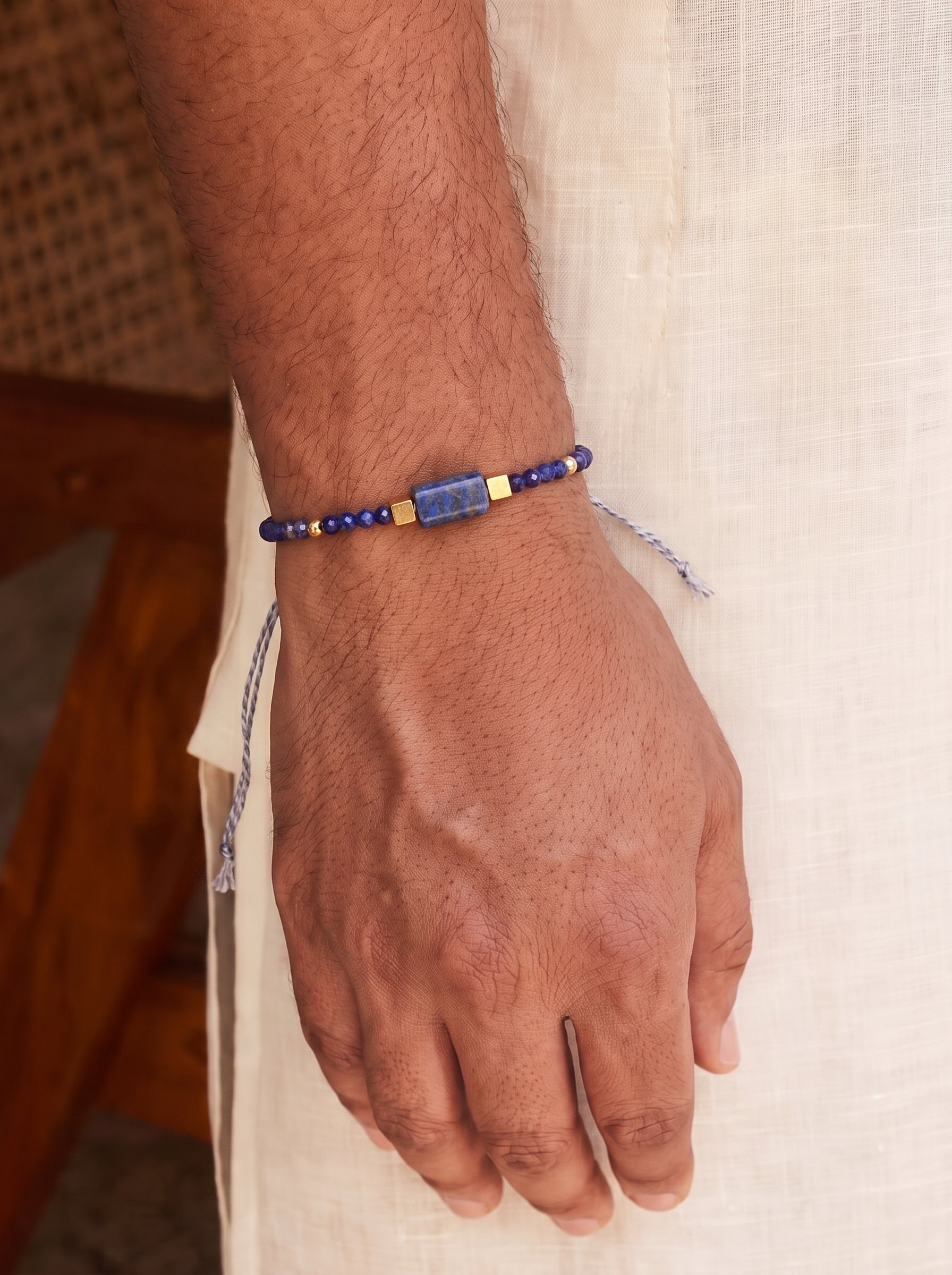 Lapis Crystal Rakhi