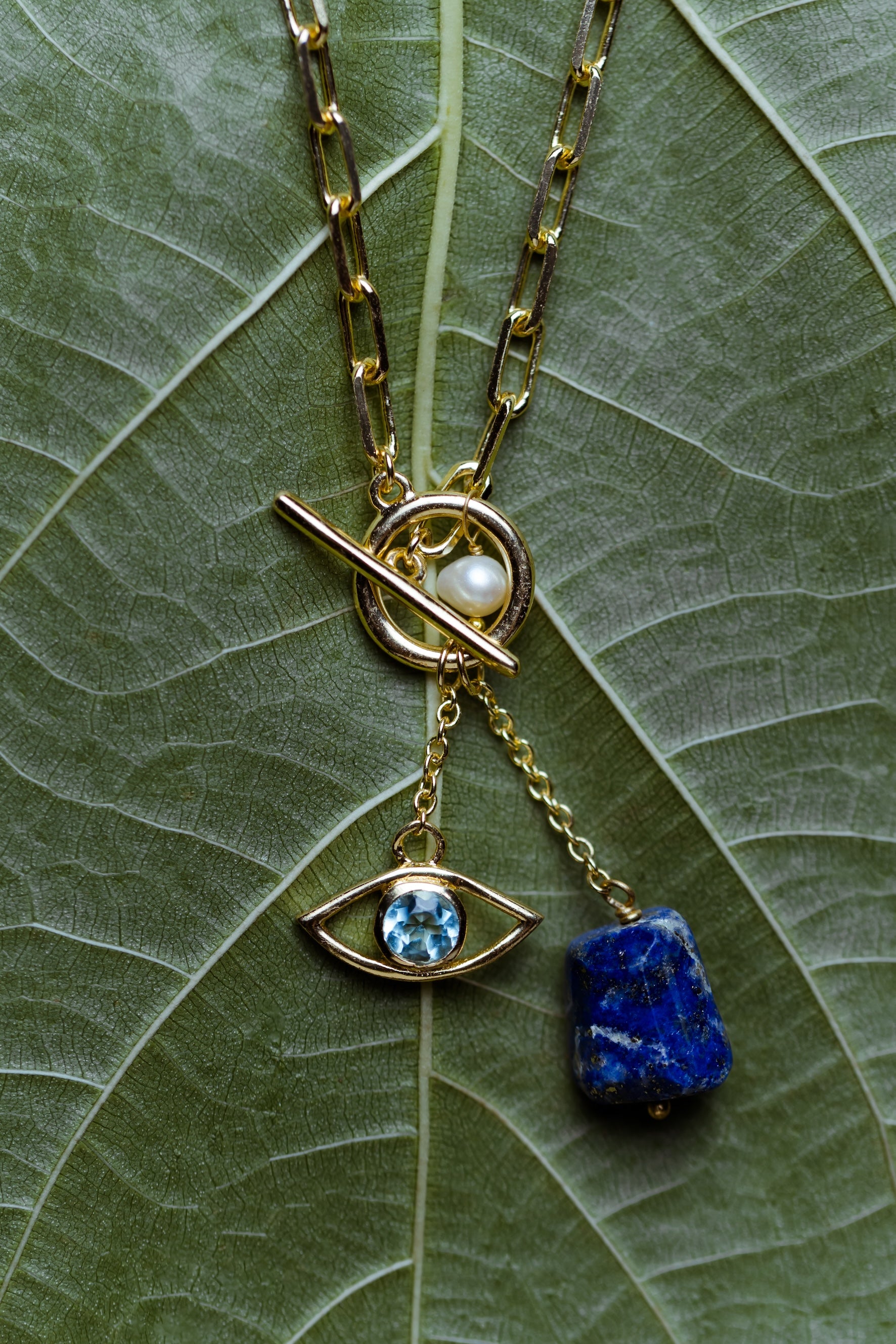Lapis Lazuli Evil Eye Necklace