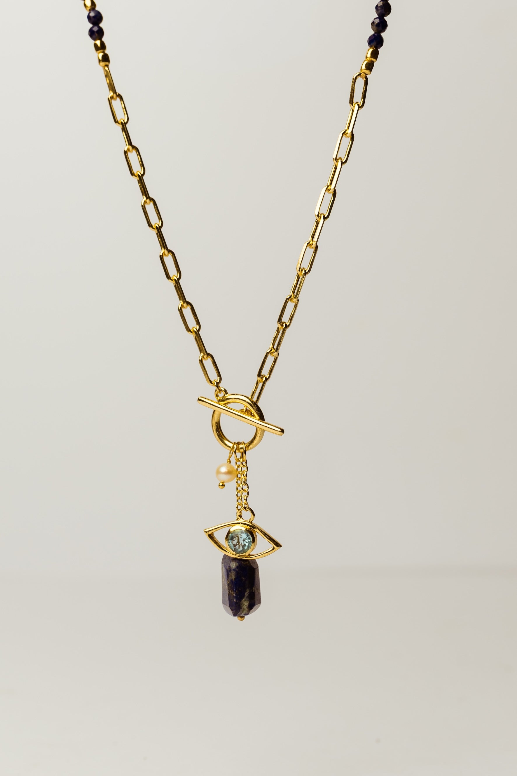 Lapis Lazuli Evil Eye Necklace