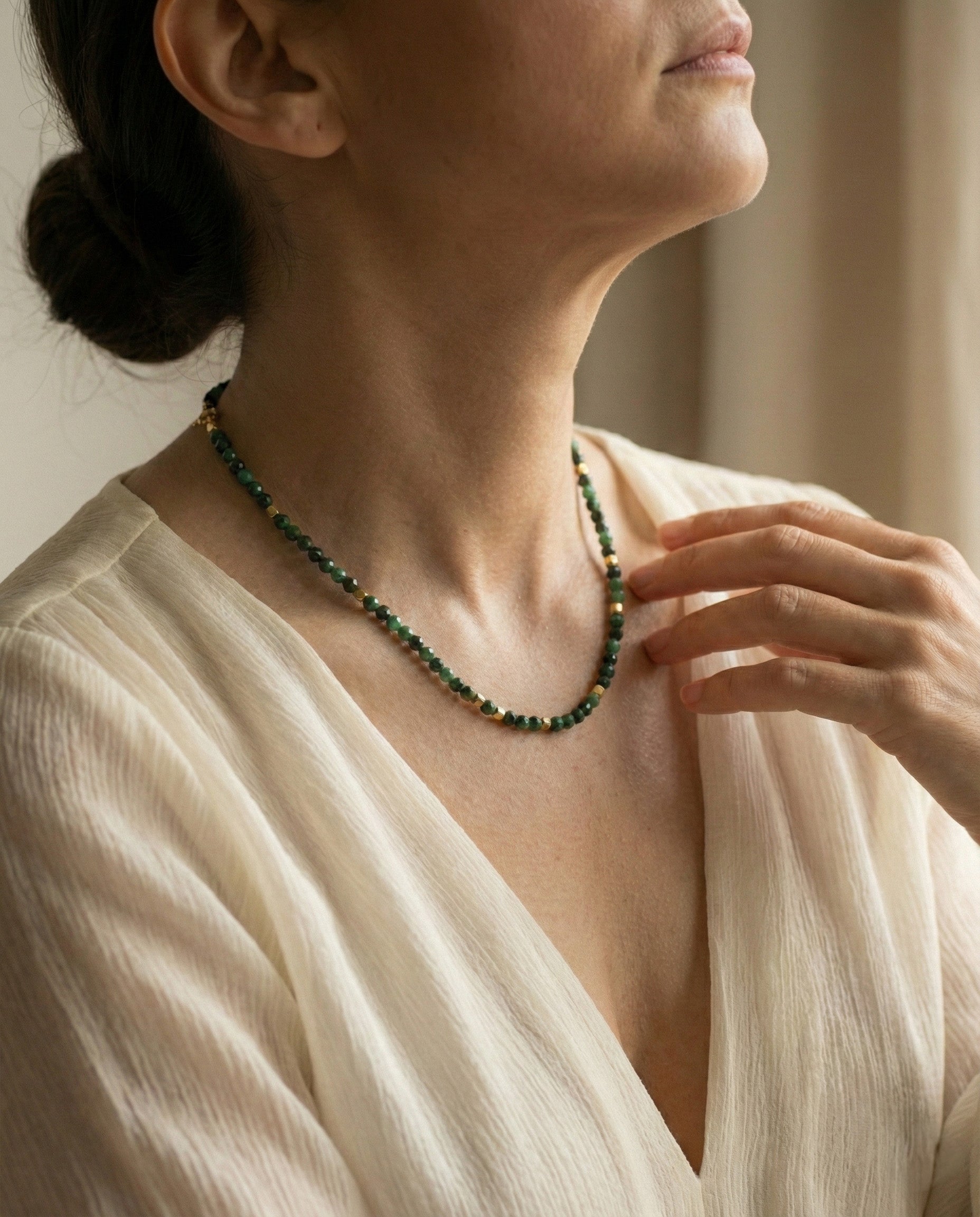 Malachite Beaded Chain